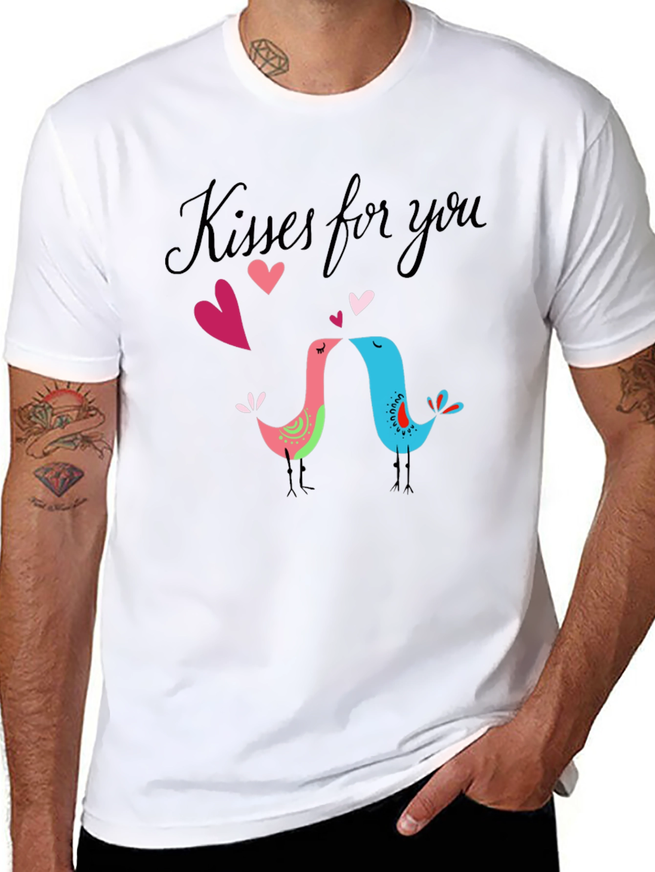 Kisses for You Black T-Shirt