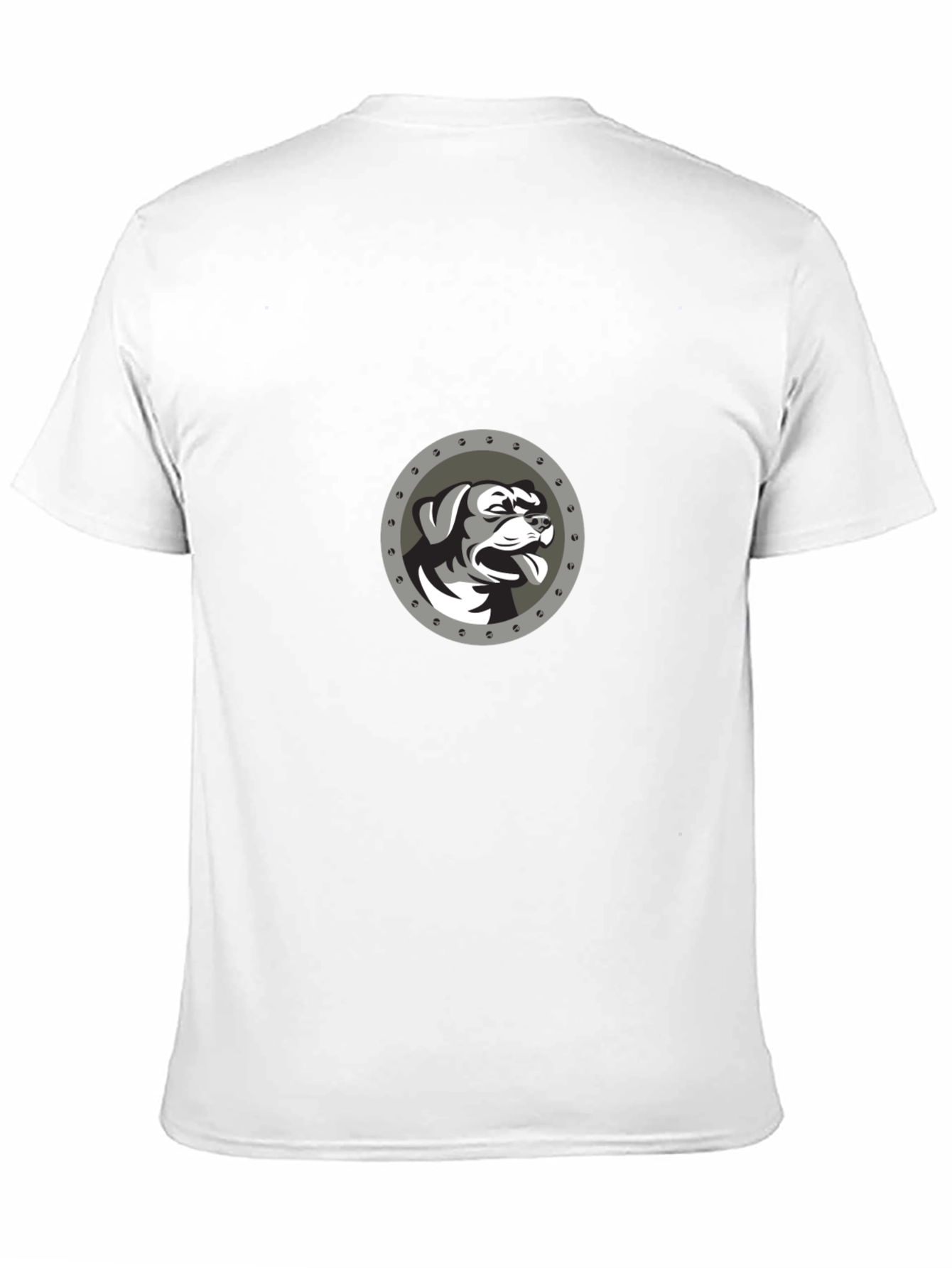 Dog Graphic Tee - Black Crewneck T-Shirt