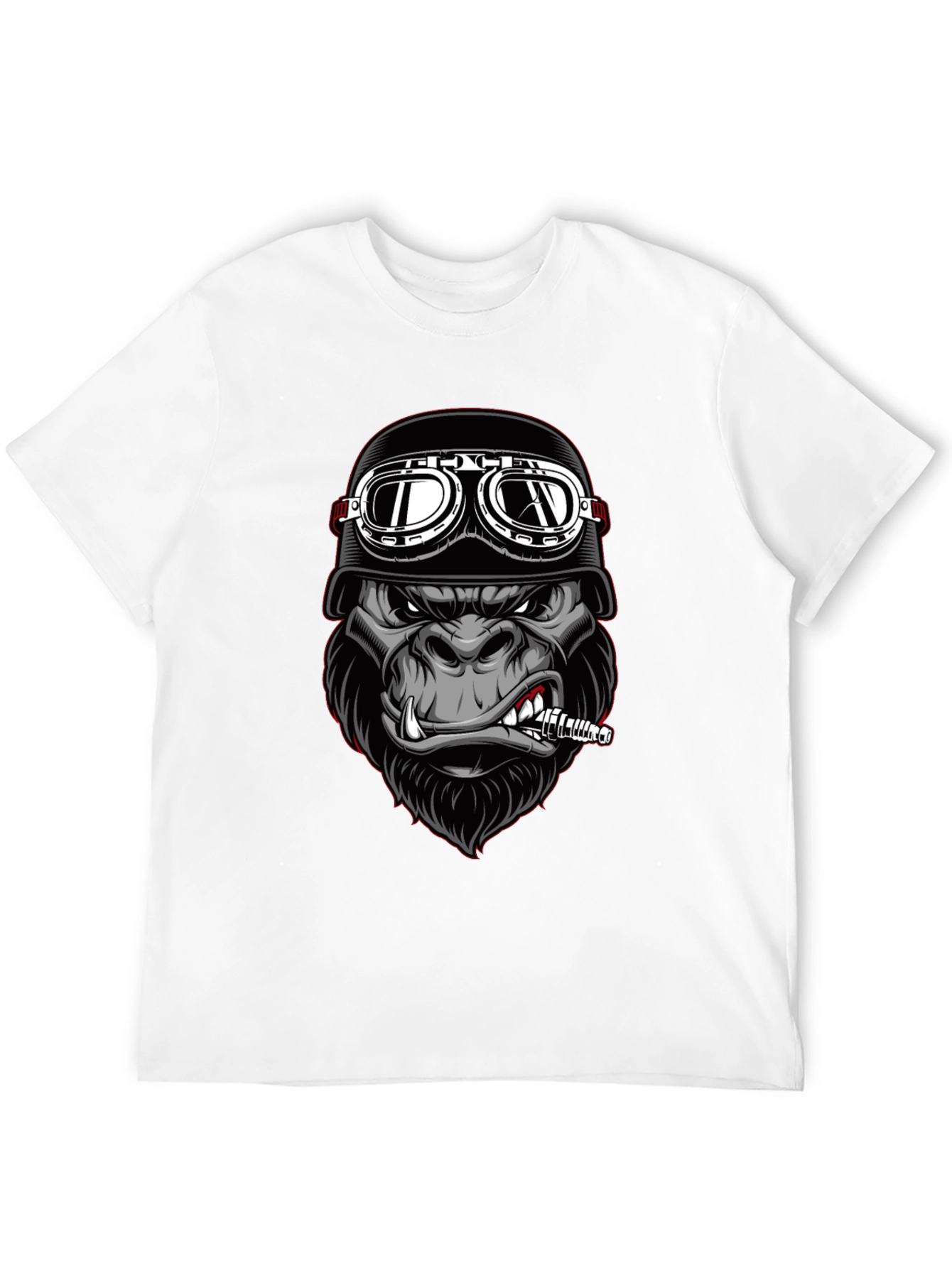 Cool Gorilla Biker T-Shirt - Black