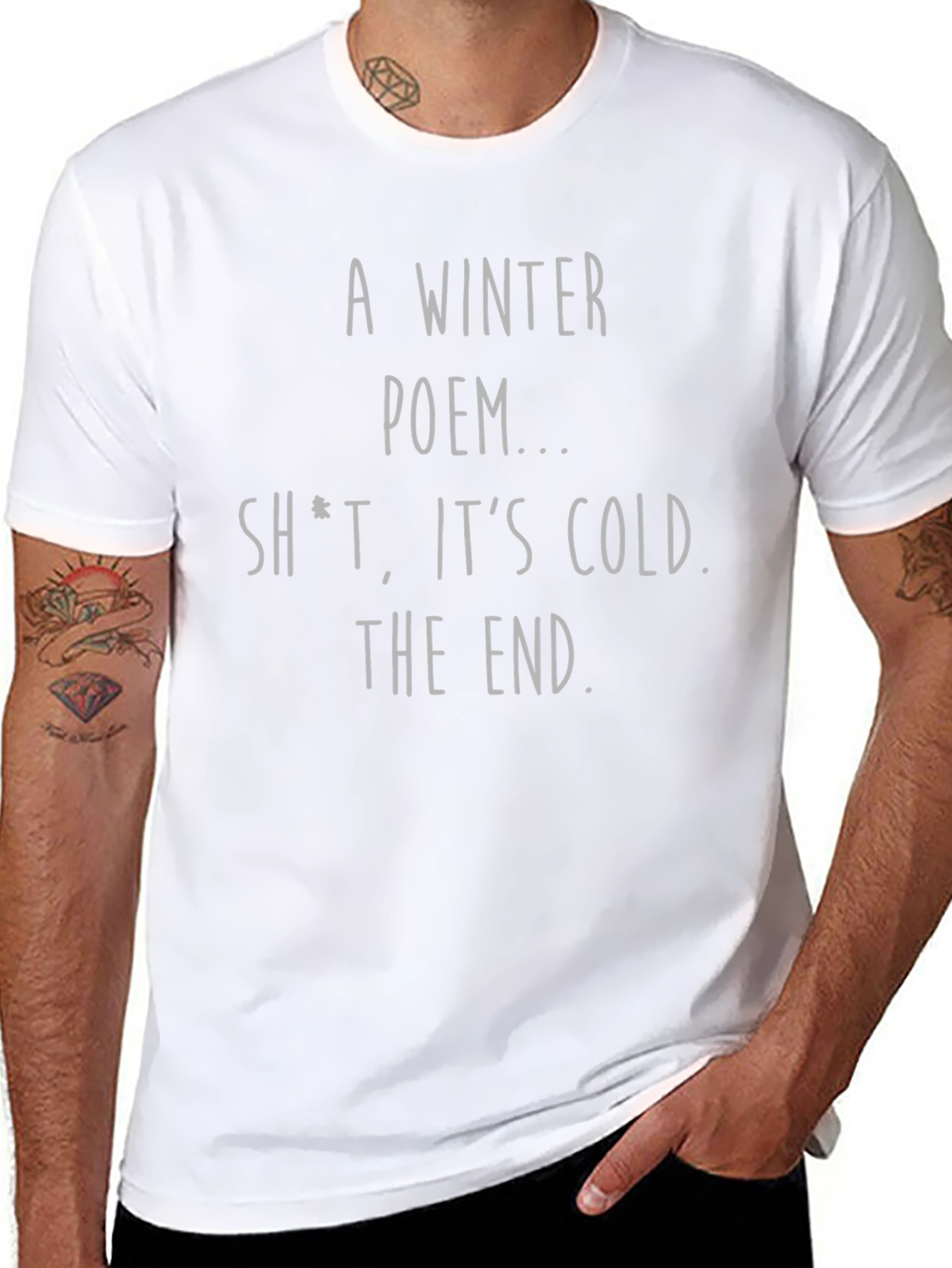 Winter Poem T-Shirt - Funny Sarcastic Shirt
