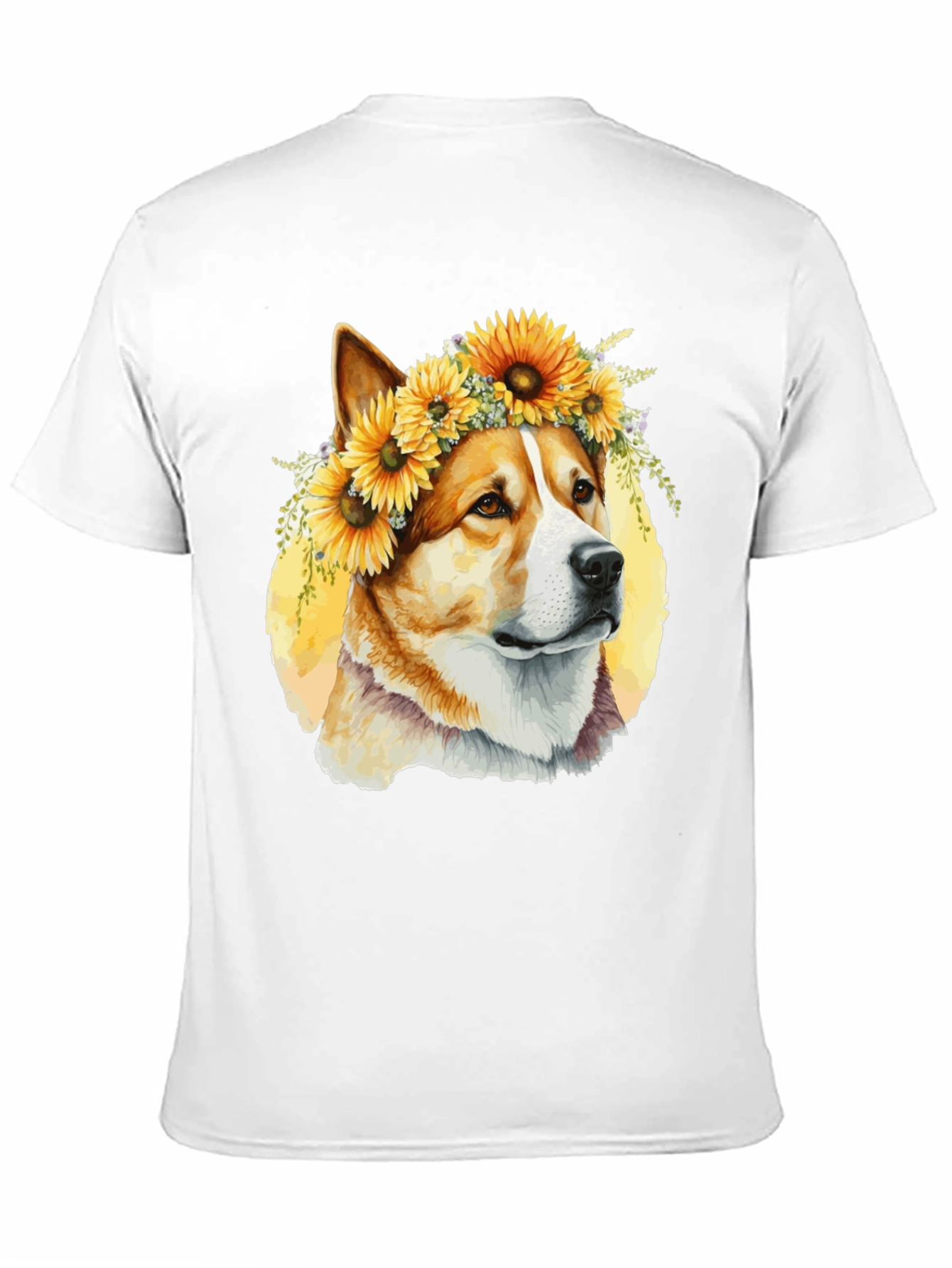 Dog with Sunflowers T-Shirt