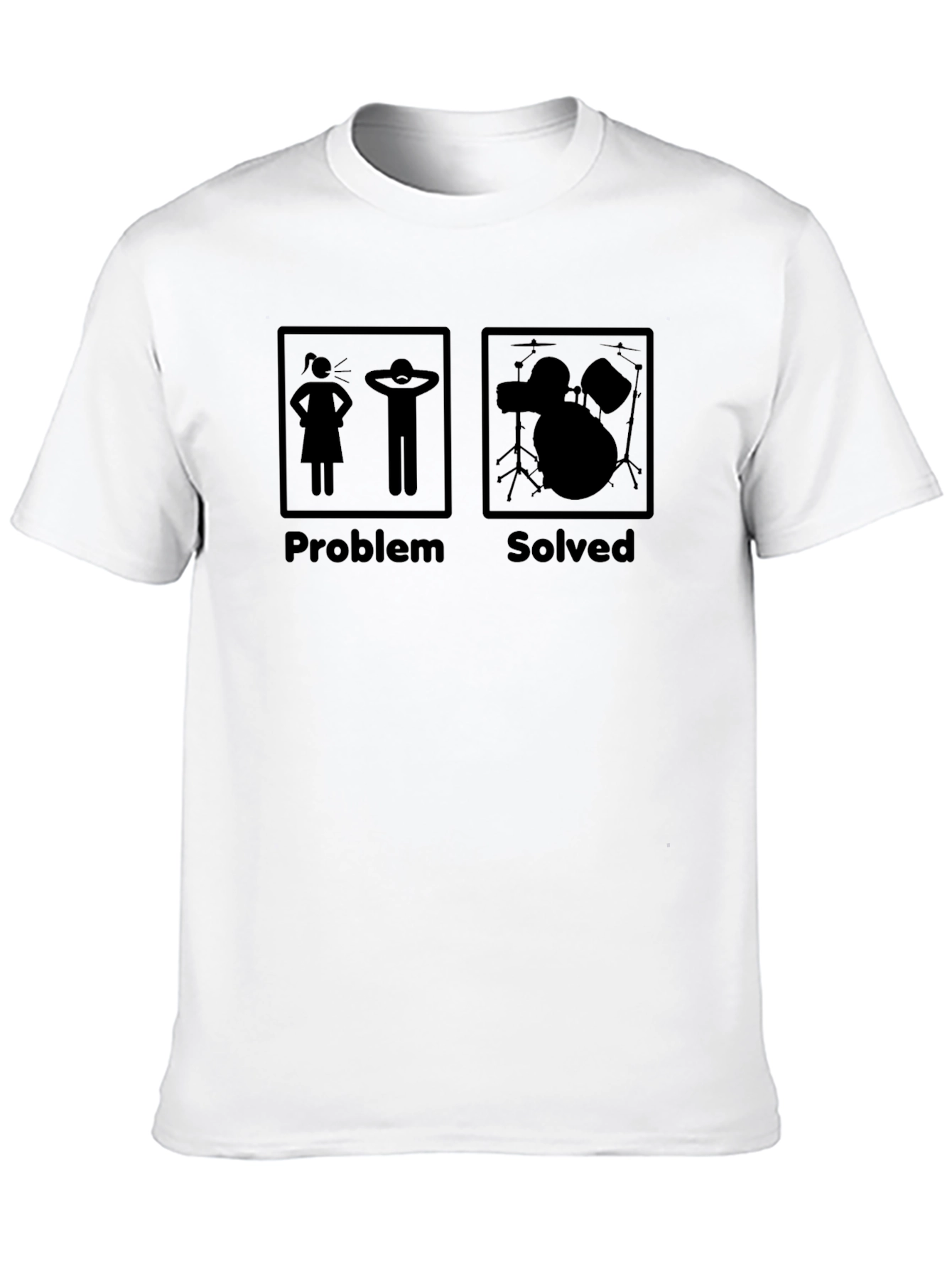 Problem Solved Drummer Graphic Tee