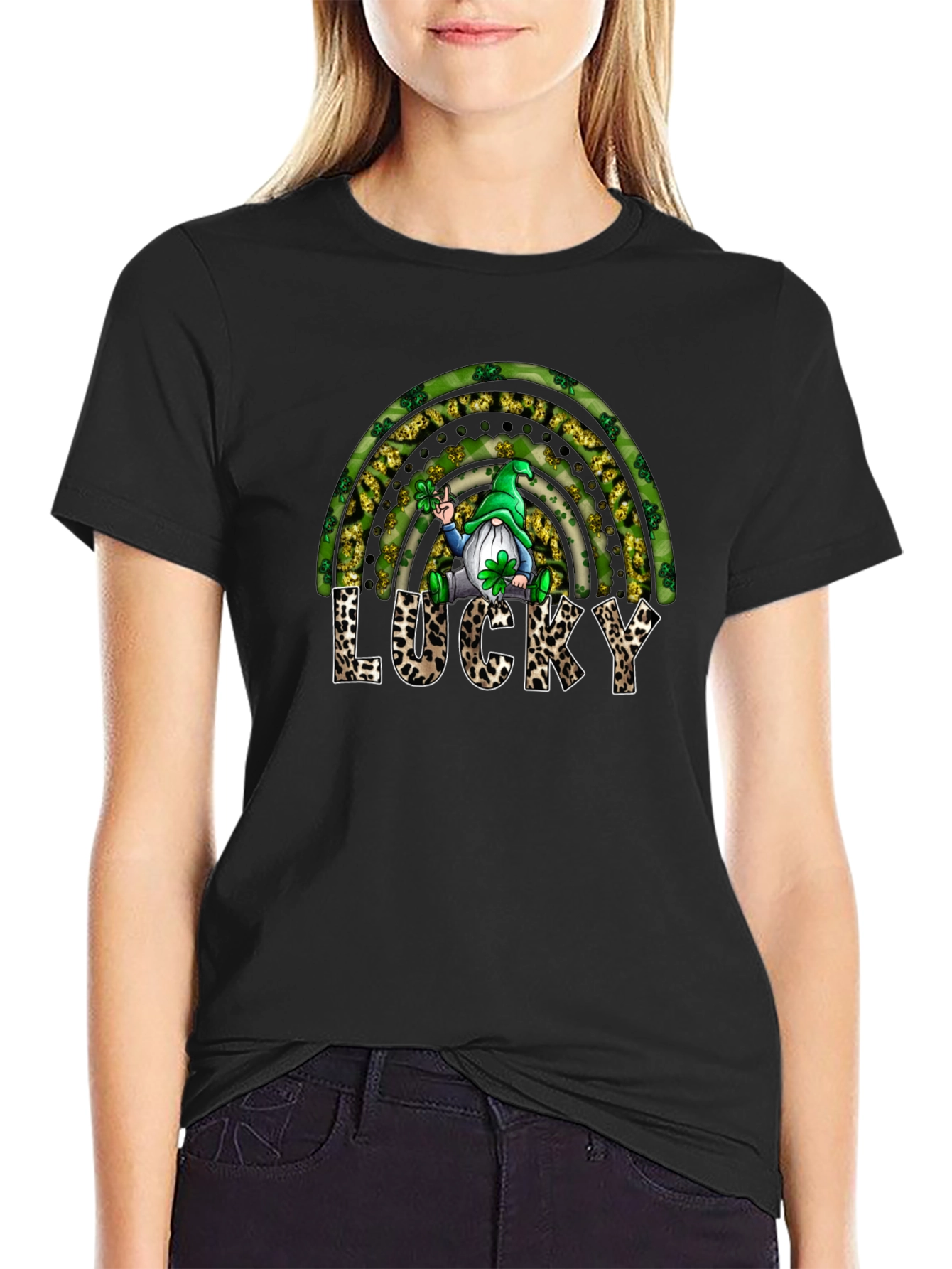 Lucky St. Patricks Day Gnome T-Shirt
