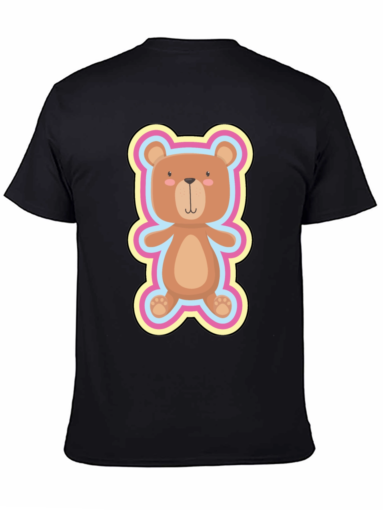 Cute Teddy Bear Graphic Tee - Soft Cotton Blend