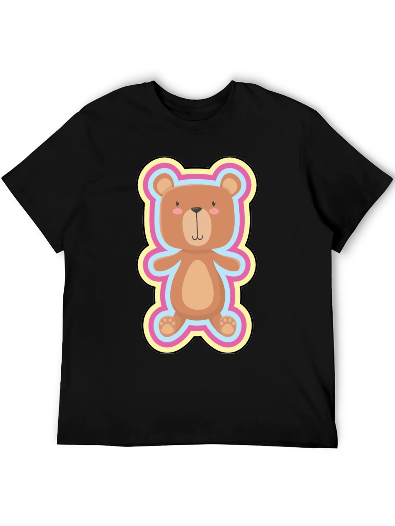Cute Teddy Bear Graphic Tee - Soft Cotton Blend