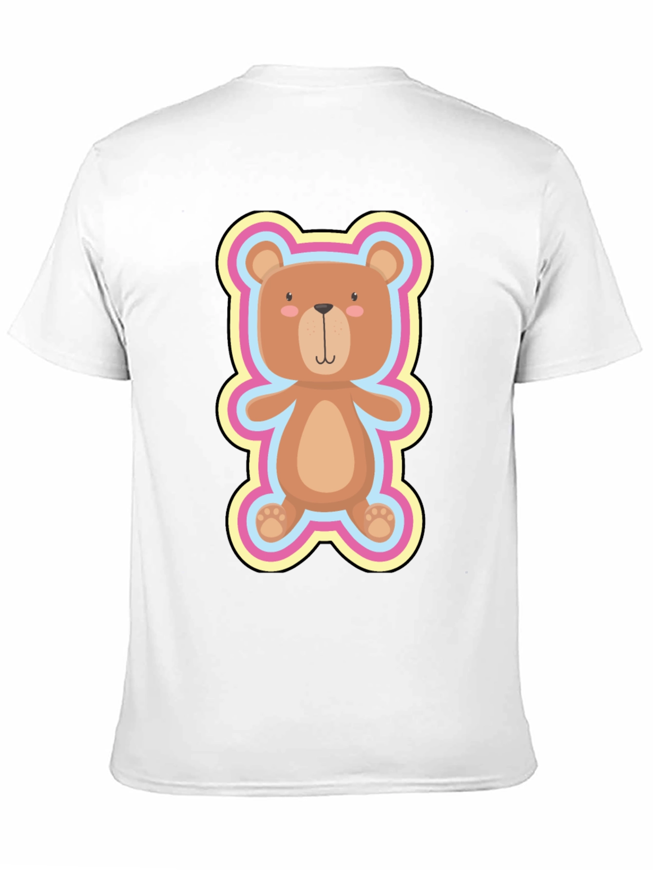Cute Teddy Bear Graphic Tee - Soft Cotton Blend