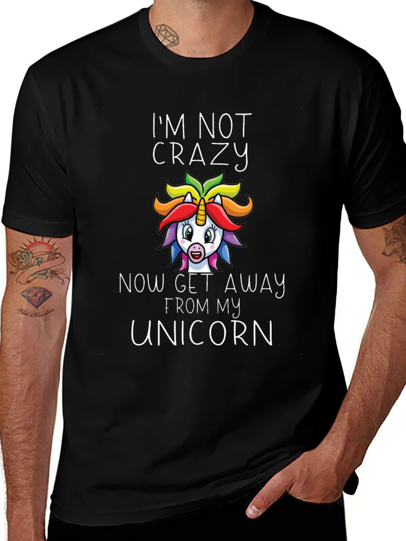 Im Not Crazy Unicorn Graphic T-Shirt
