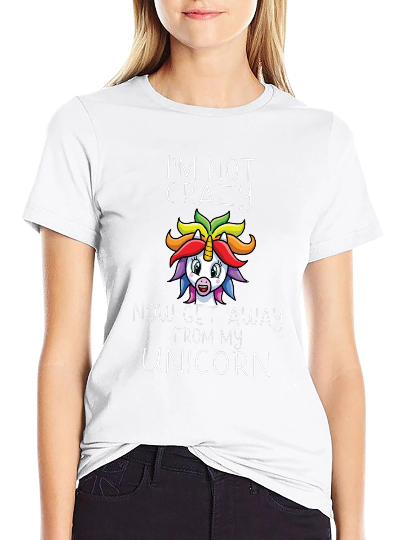 Im Not Crazy Unicorn Graphic T-Shirt