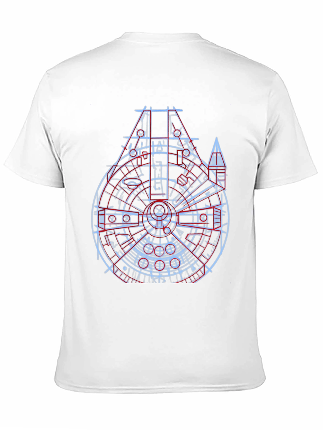 Millennium Falcon Blueprint Black T-Shirt