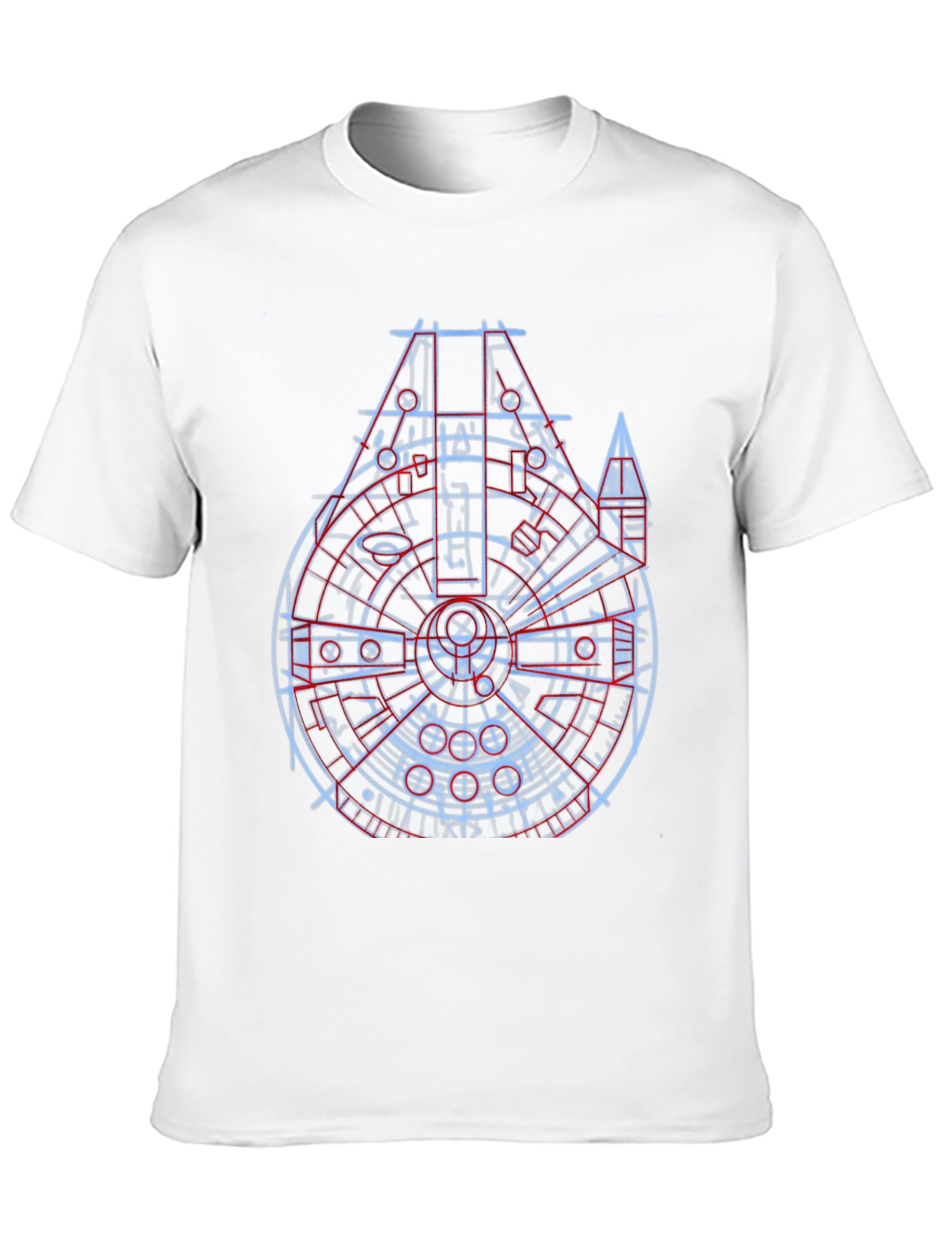 Millennium Falcon Blueprint Black T-Shirt