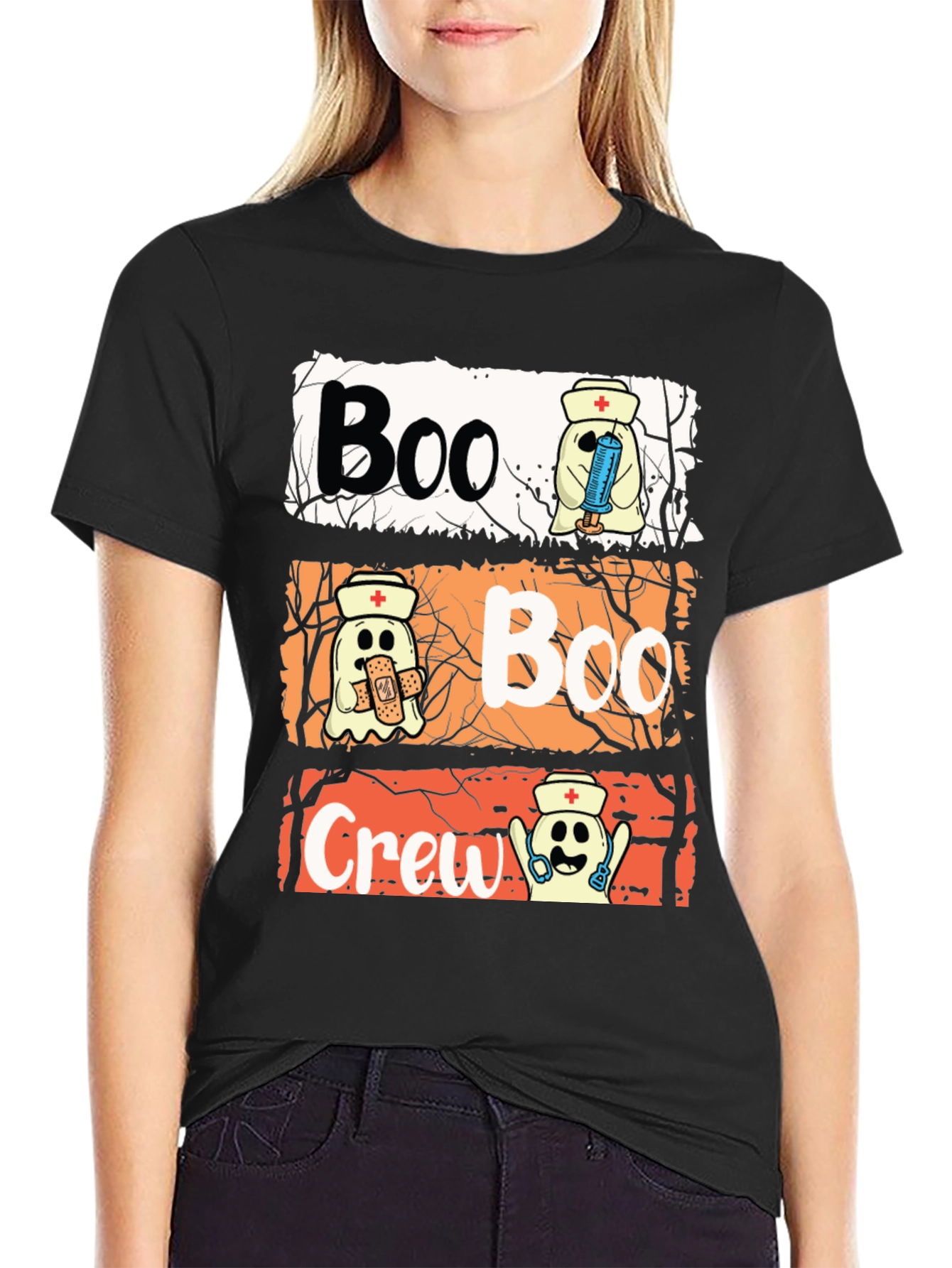Boo Crew Nurse Halloween T-Shirt
