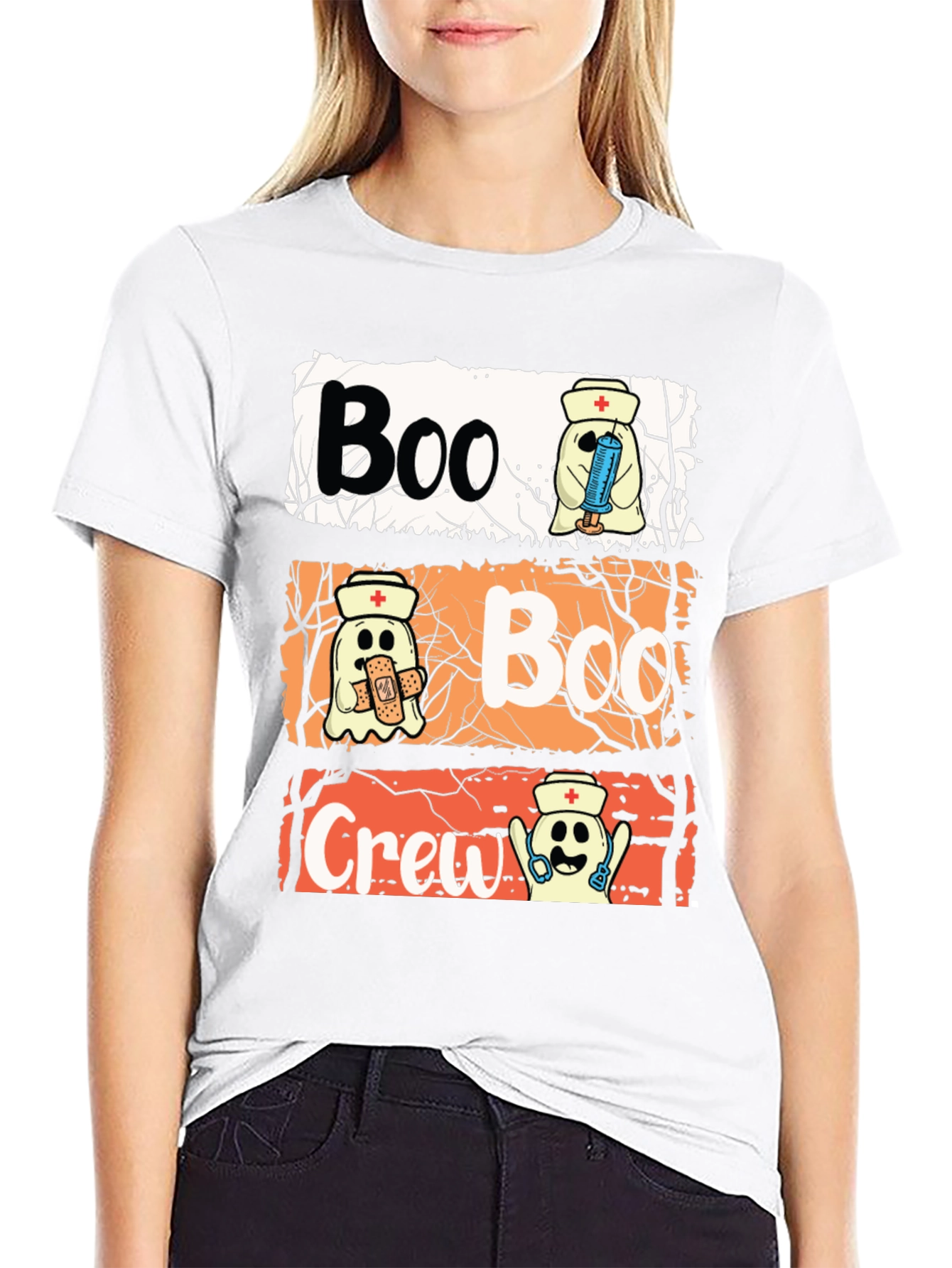 Boo Crew Nurse Halloween T-Shirt