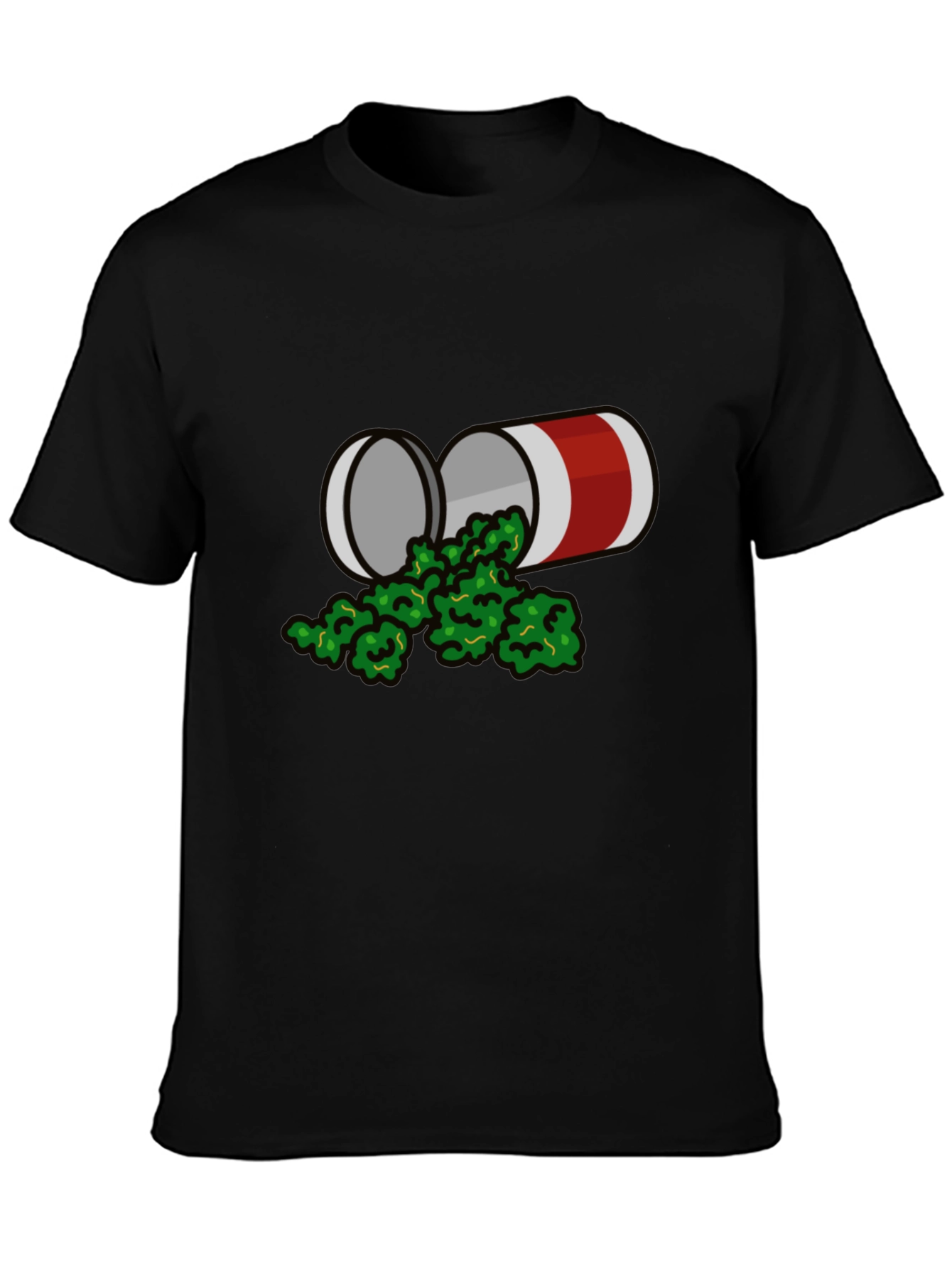 Novelty Graphic T-Shirt - Weed Can