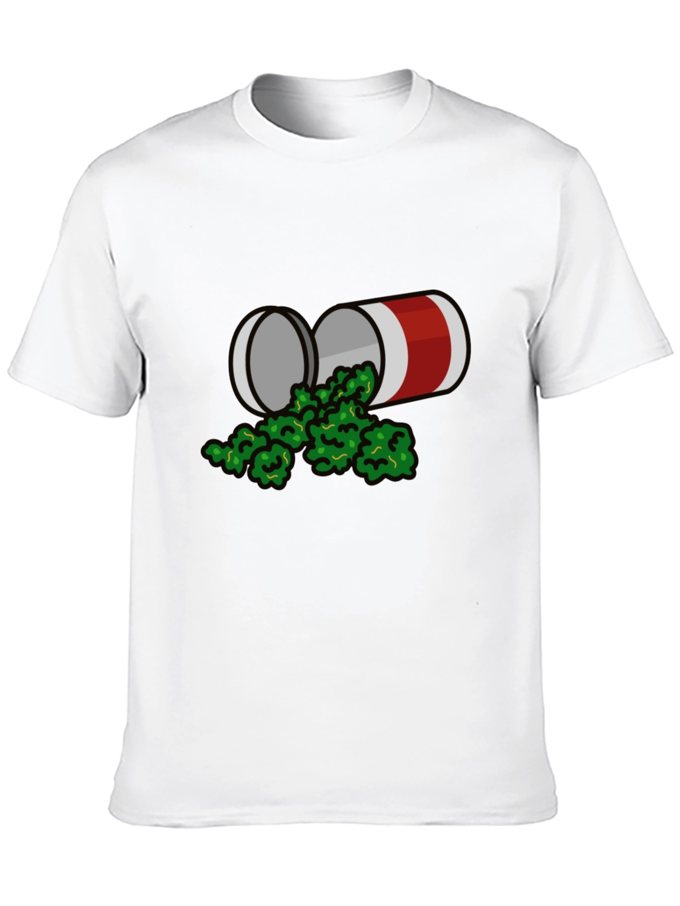 Novelty Graphic T-Shirt - Weed Can