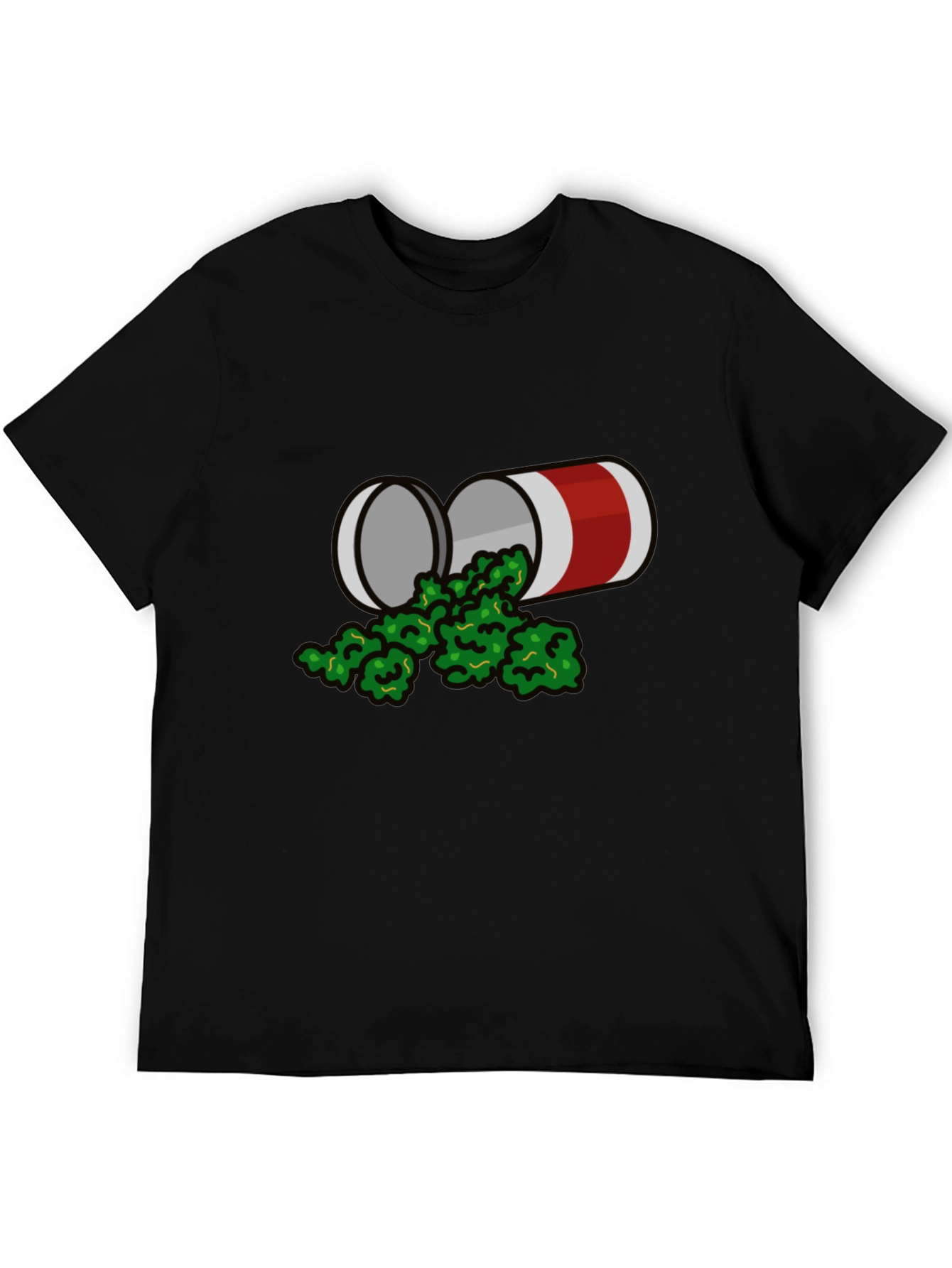 Novelty Graphic T-Shirt - Weed Can