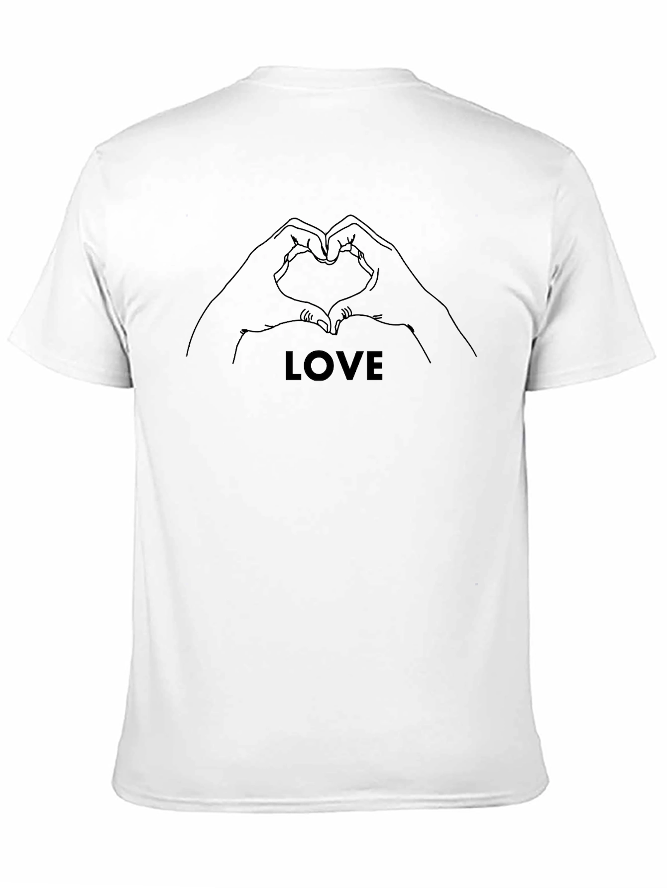 Love Hands Graphic T-Shirt - Modern Black Tee