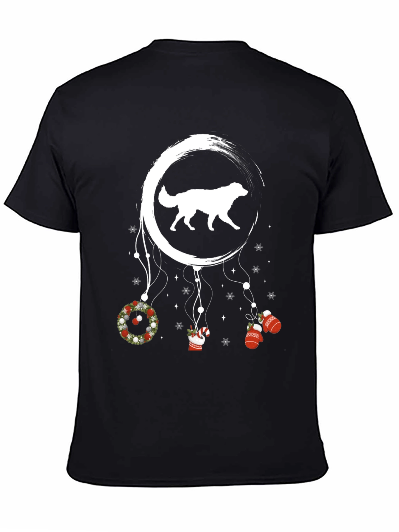 Dog Christmas Dreamcatcher Graphic Tee