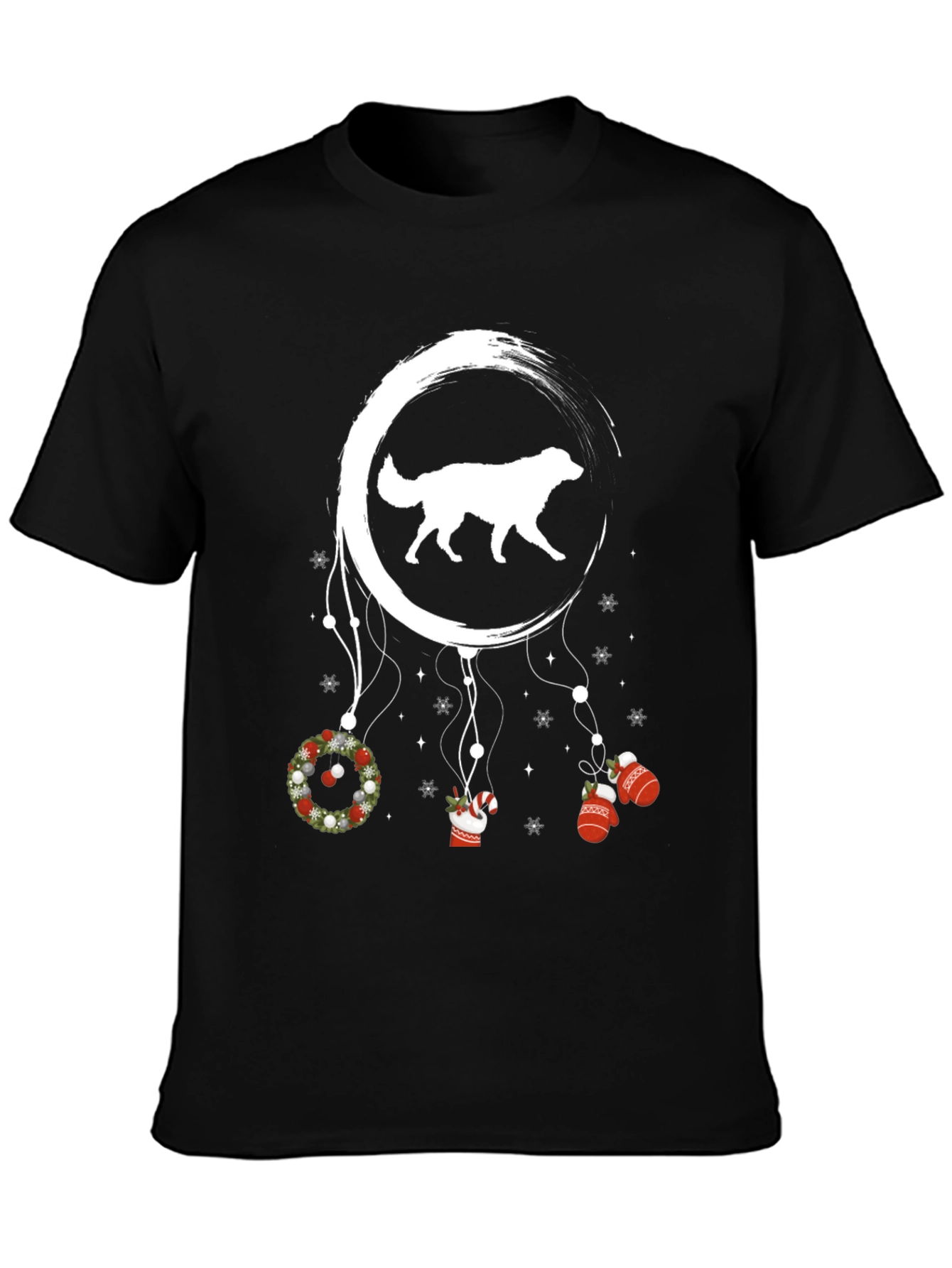 Dog Christmas Dreamcatcher Graphic Tee