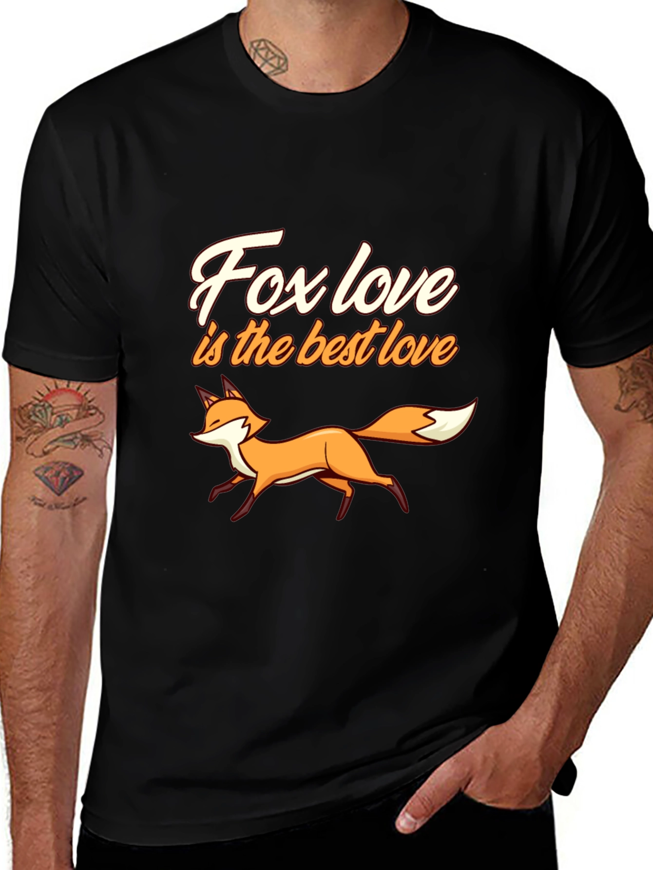Fox Love T-Shirt - Best Love Graphic Tee