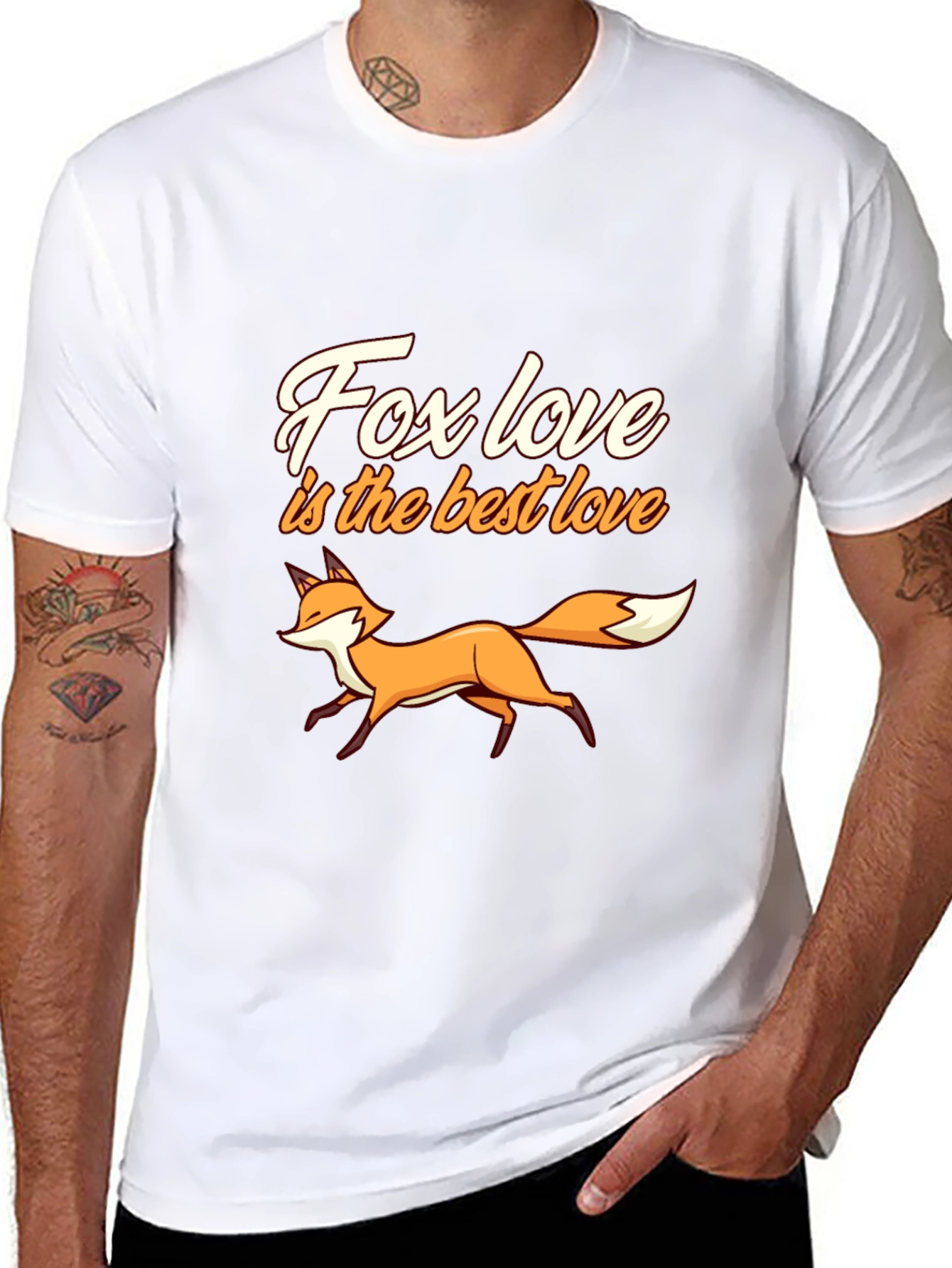Fox Love T-Shirt - Best Love Graphic Tee