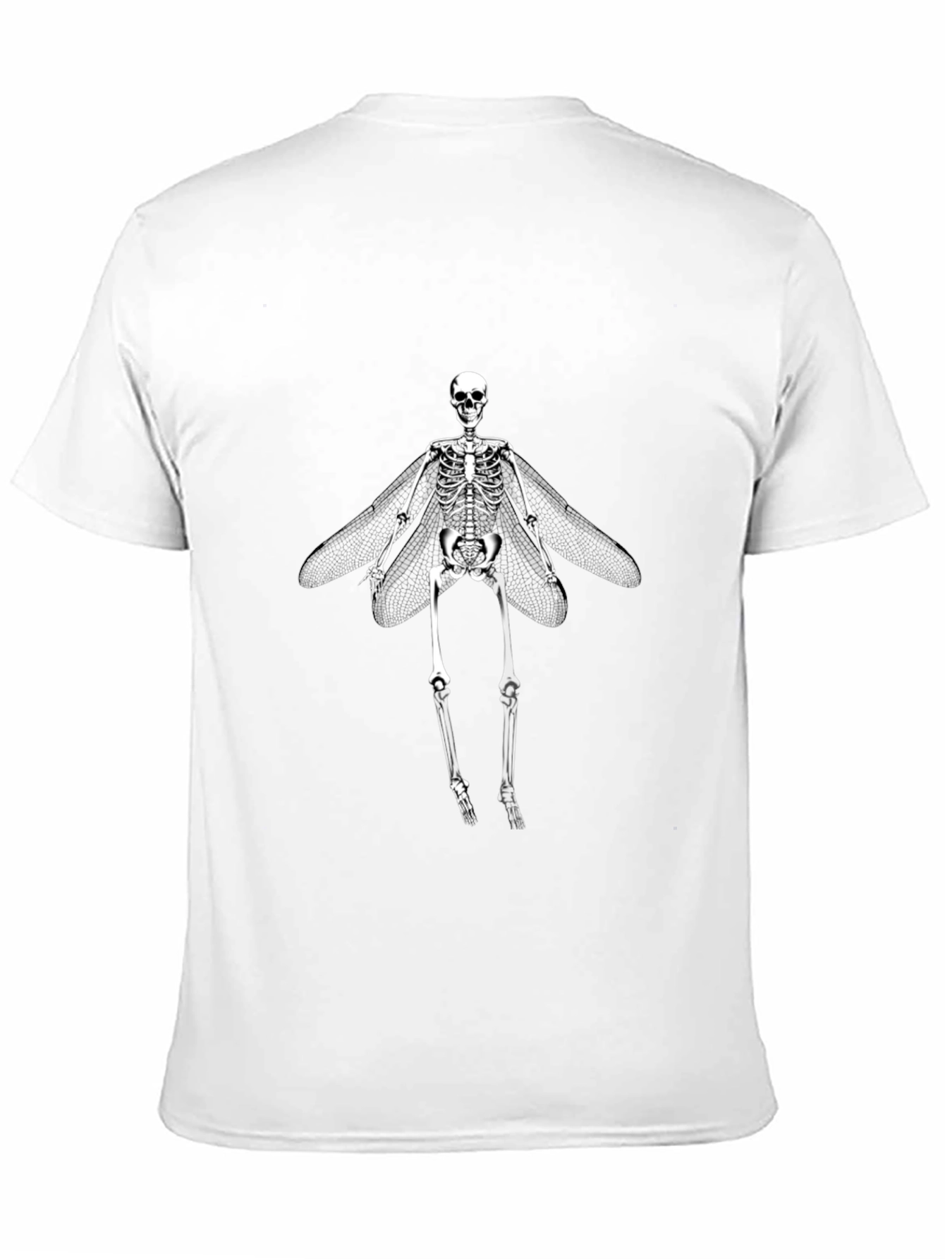 Skeleton Fairy Graphic Tee - Dark Humor Shirt