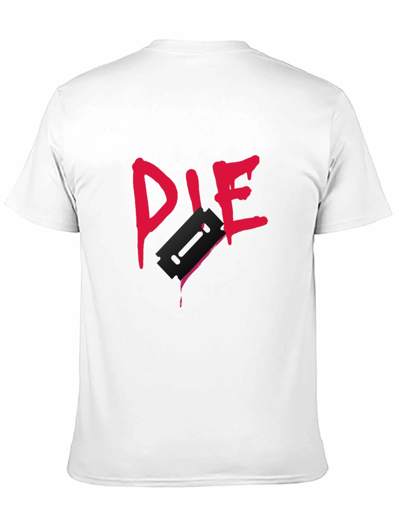 Edgy Die Graphic Tee - Dark Humor Fashion