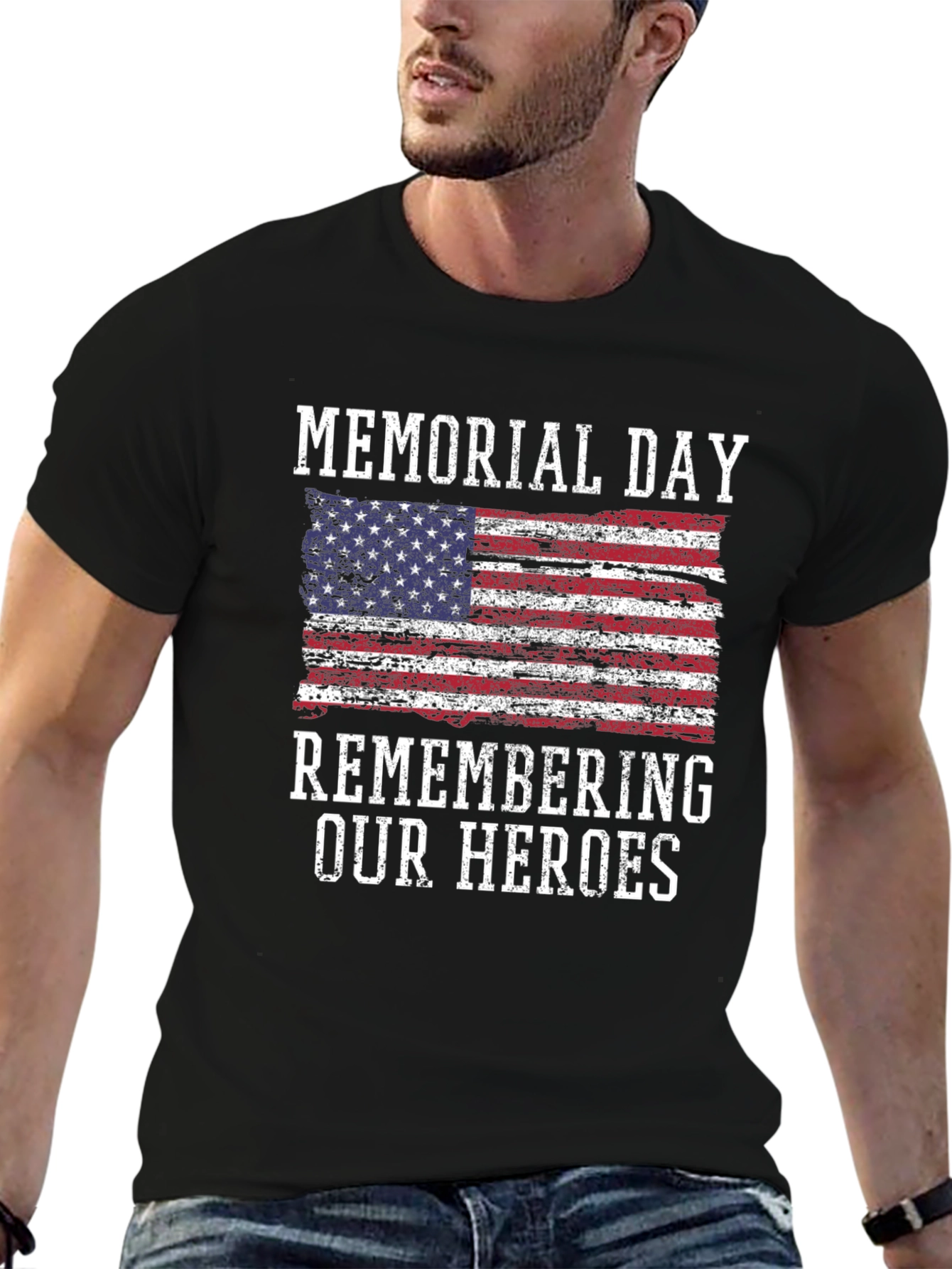 Memorial Day Remember Our Heroes Graphic Tee