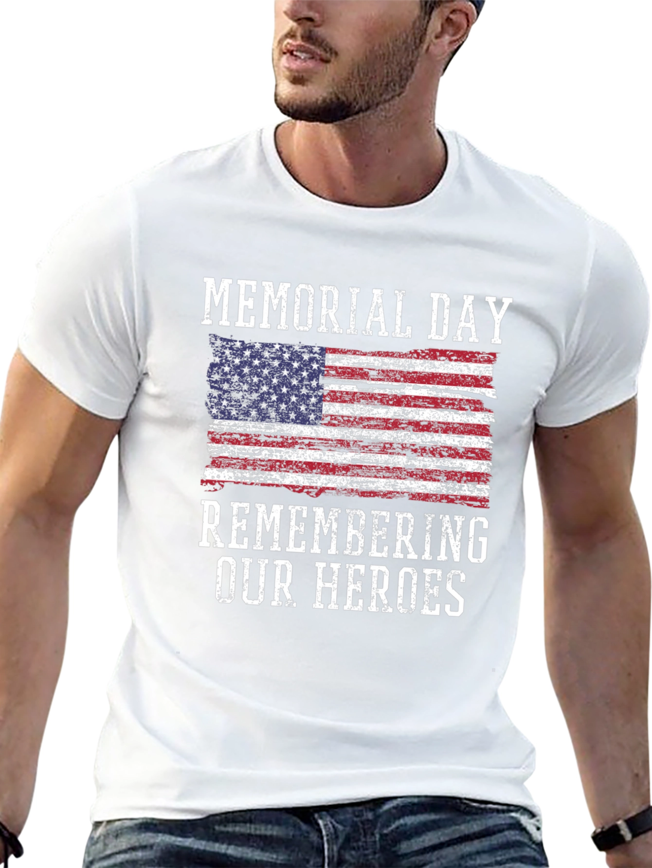 Memorial Day Remember Our Heroes Graphic Tee