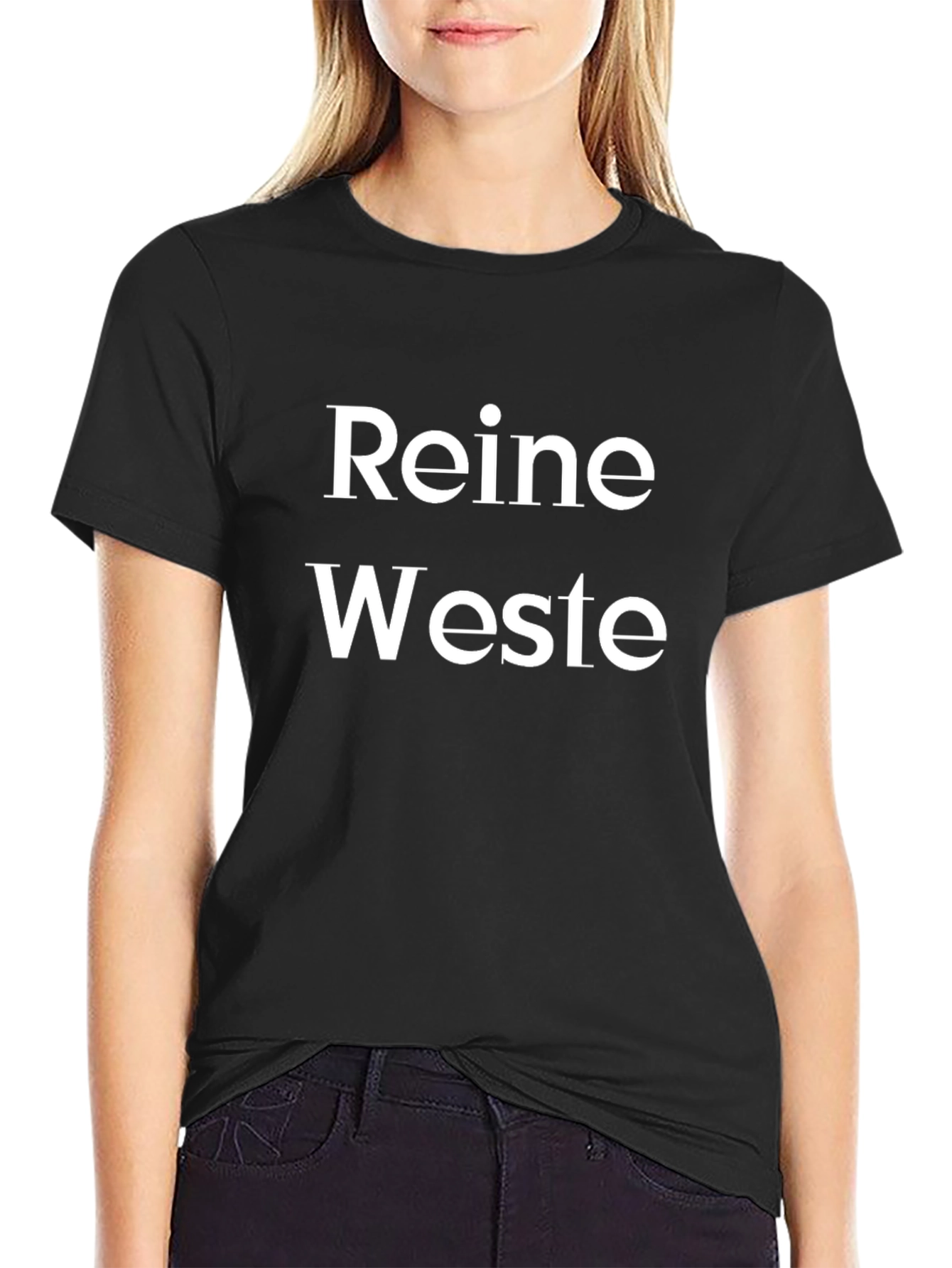 Reine Weste T-Shirt Black Graphic Tee