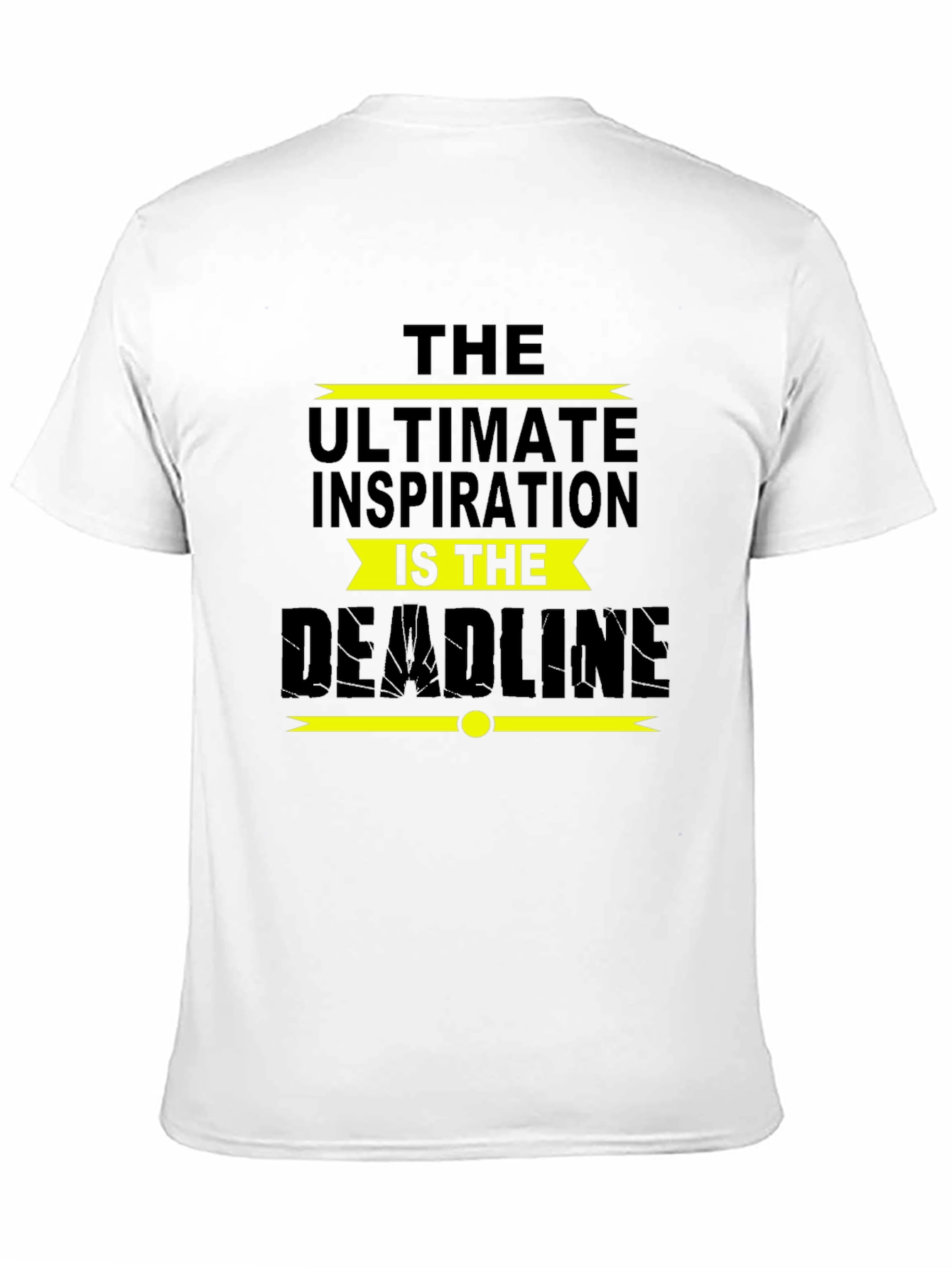 Inspirational Deadline Black T-Shirt