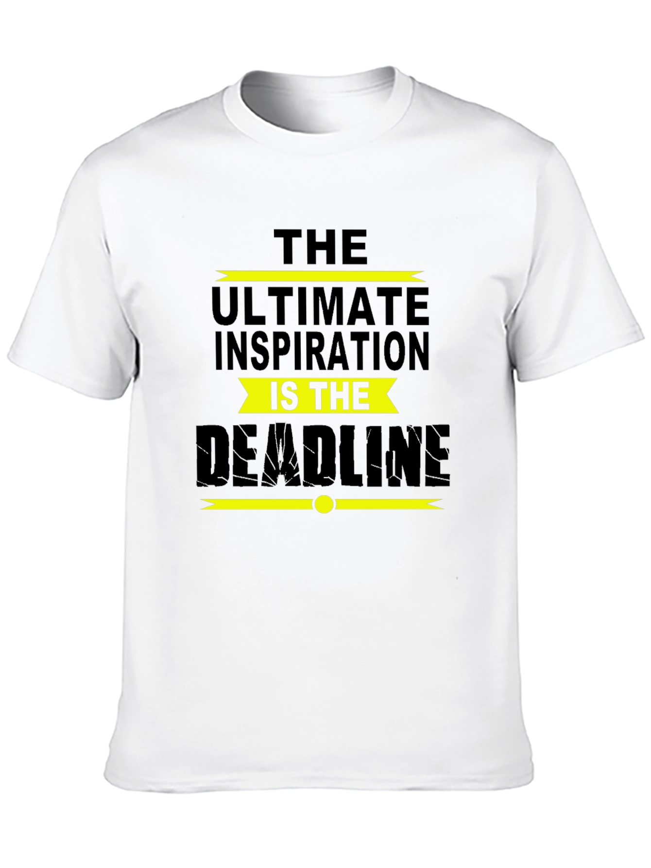 Inspirational Deadline Black T-Shirt