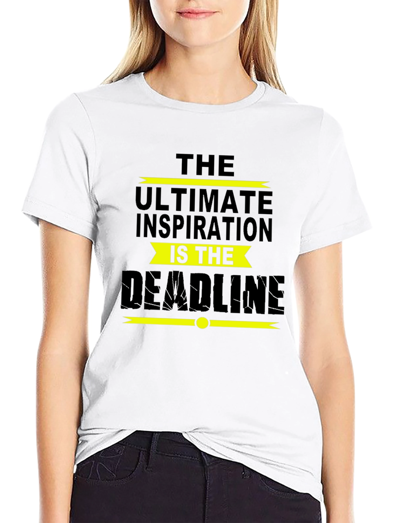 Inspirational Deadline Black T-Shirt