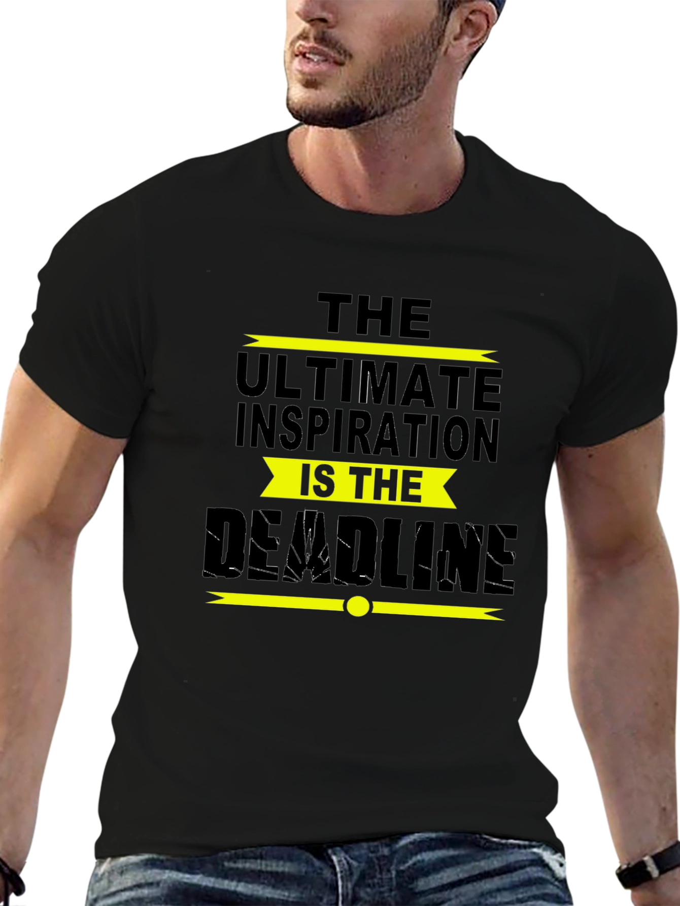 Inspirational Deadline Black T-Shirt