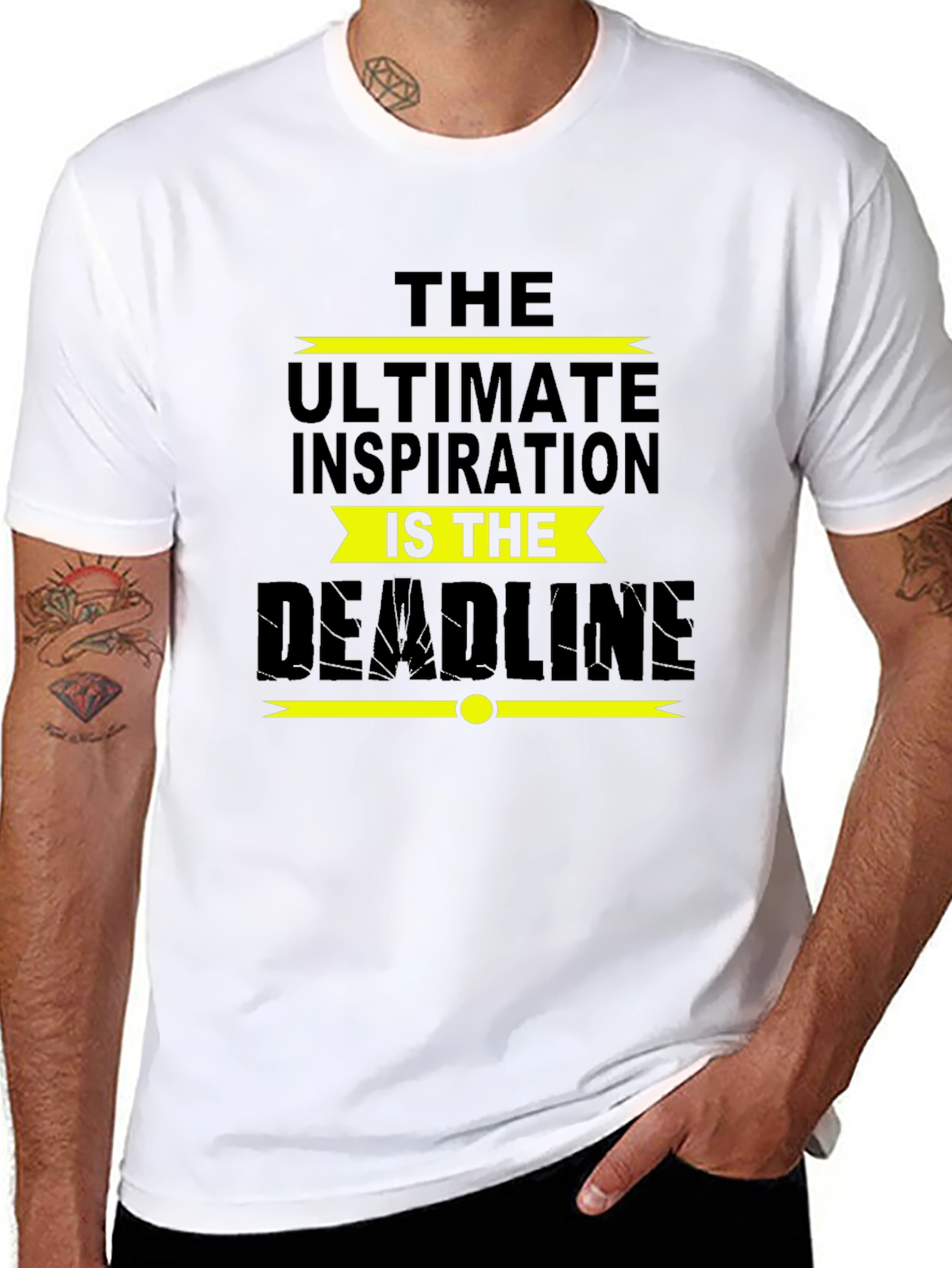 Inspirational Deadline Black T-Shirt