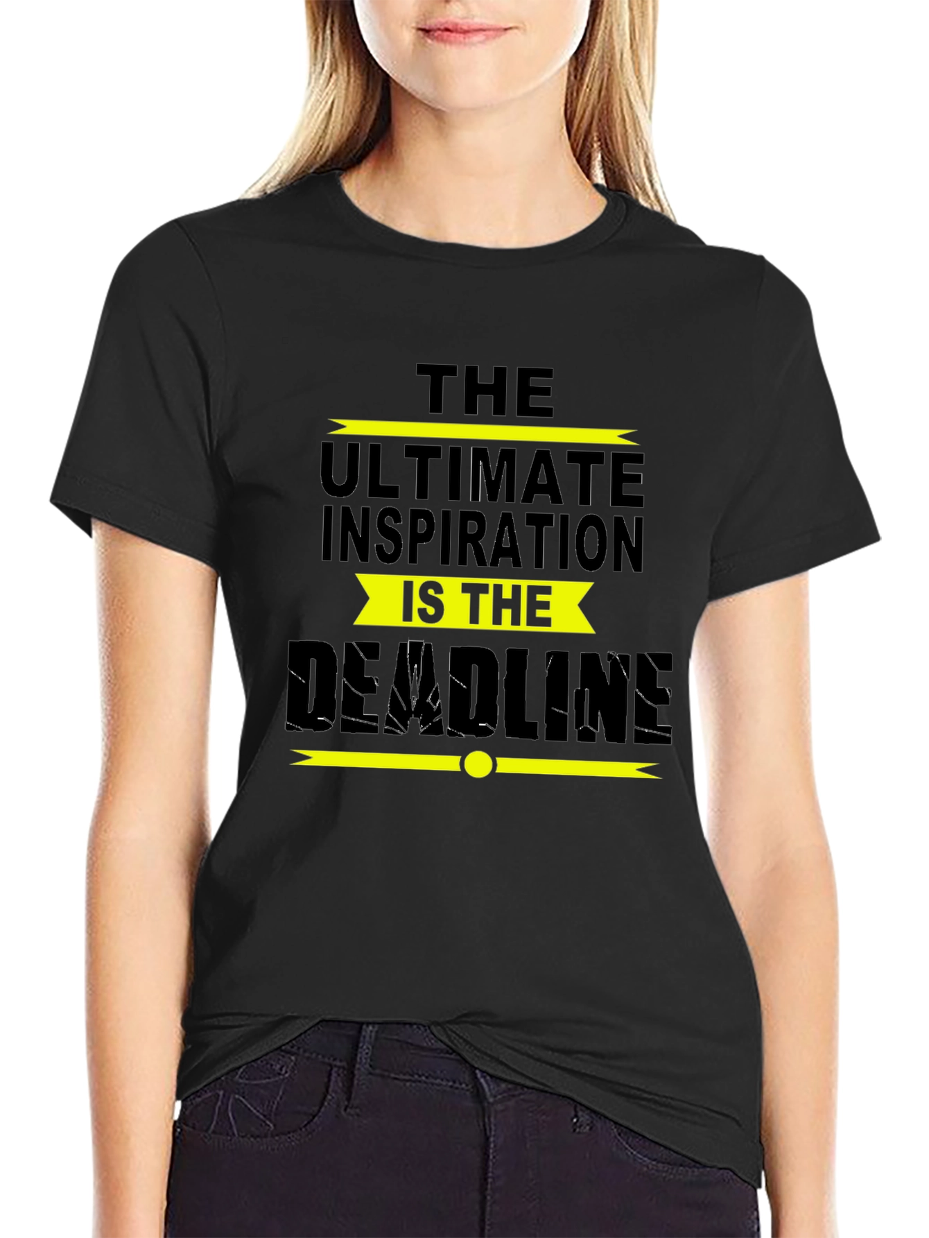 Inspirational Deadline Black T-Shirt