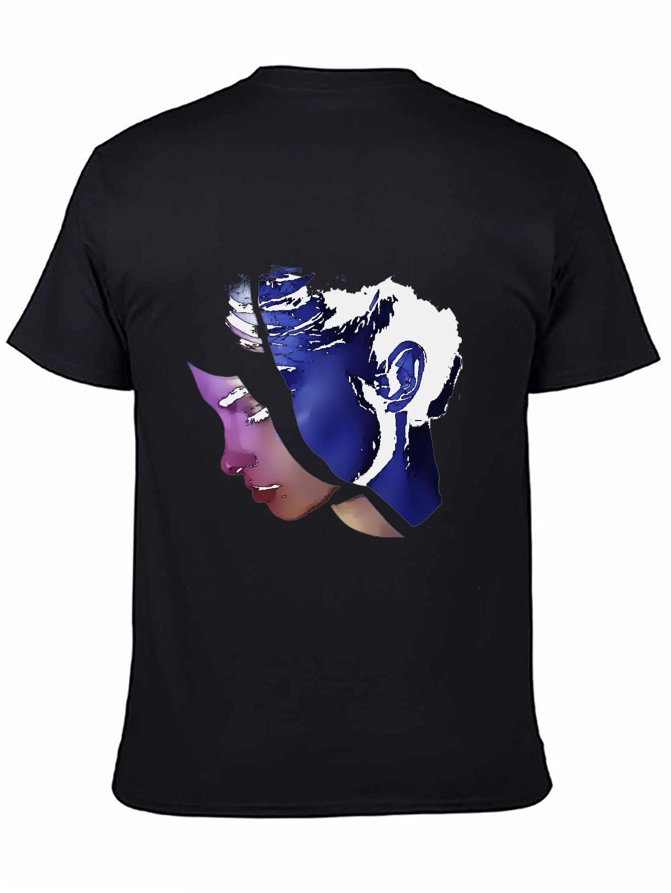 Abstract Portrait Graphic Tee - Stylish Unisex T-Shirt
