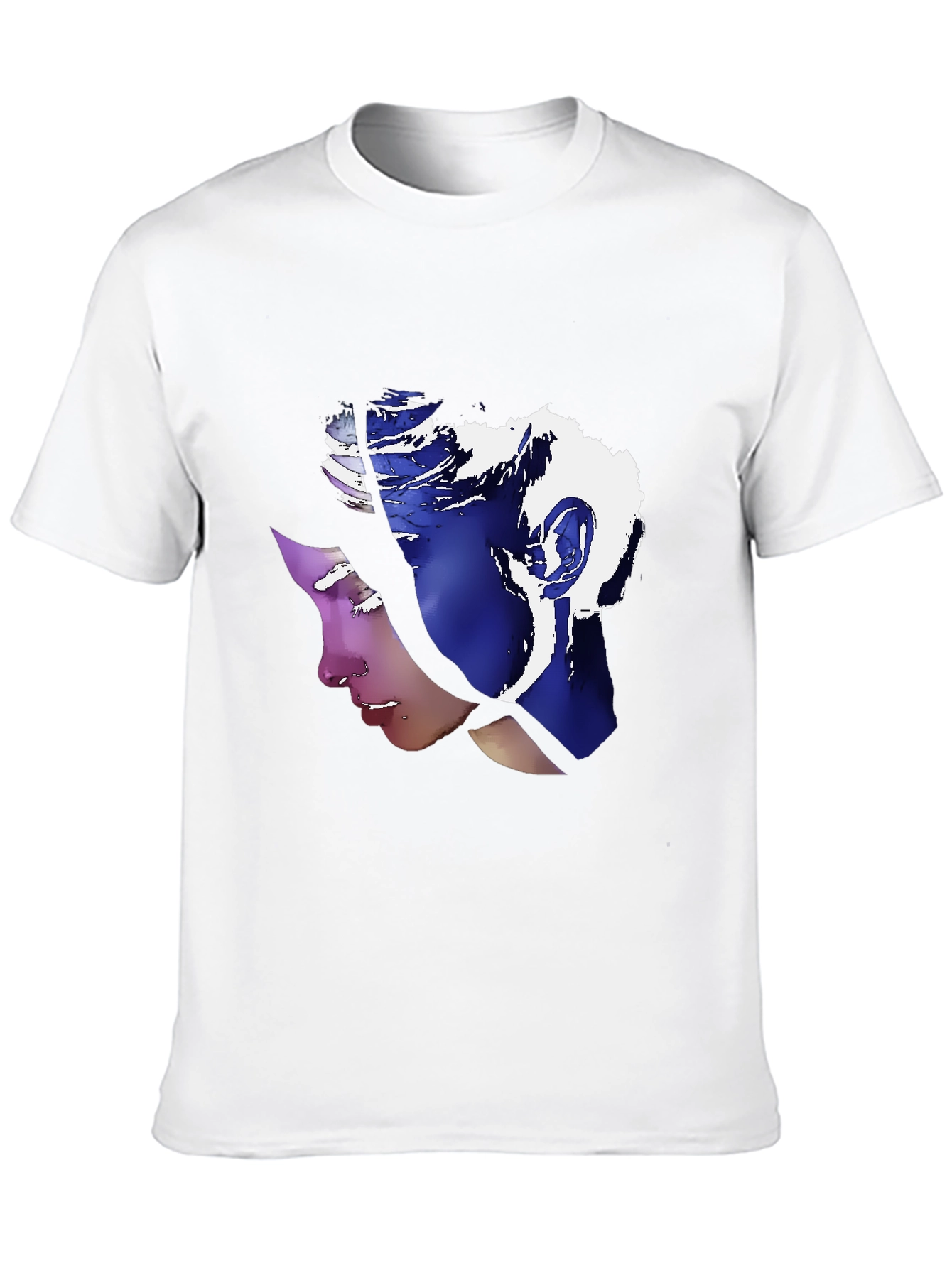Abstract Portrait Graphic Tee - Stylish Unisex T-Shirt