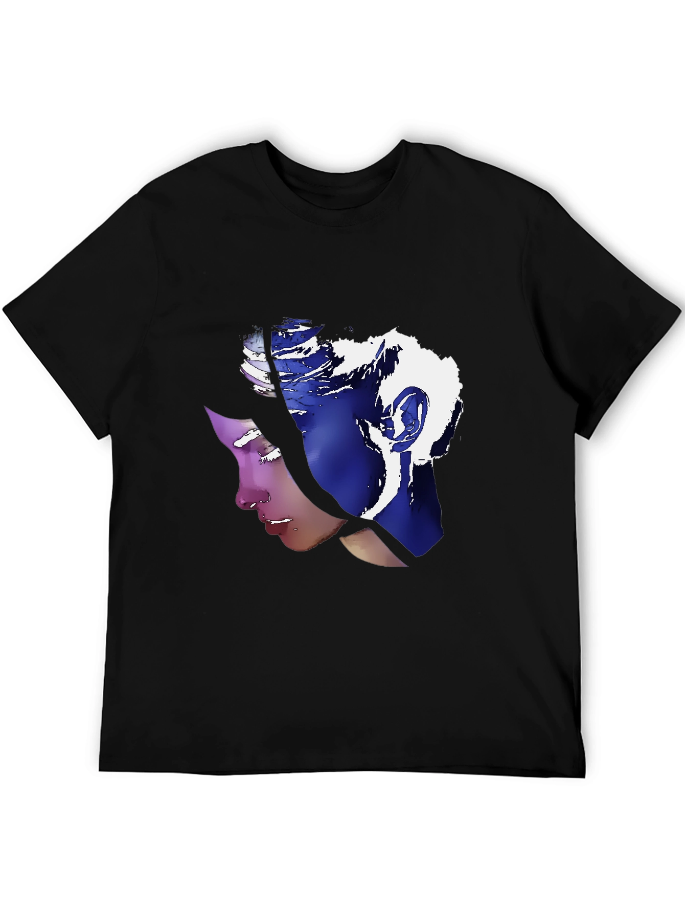 Abstract Portrait Graphic Tee - Stylish Unisex T-Shirt