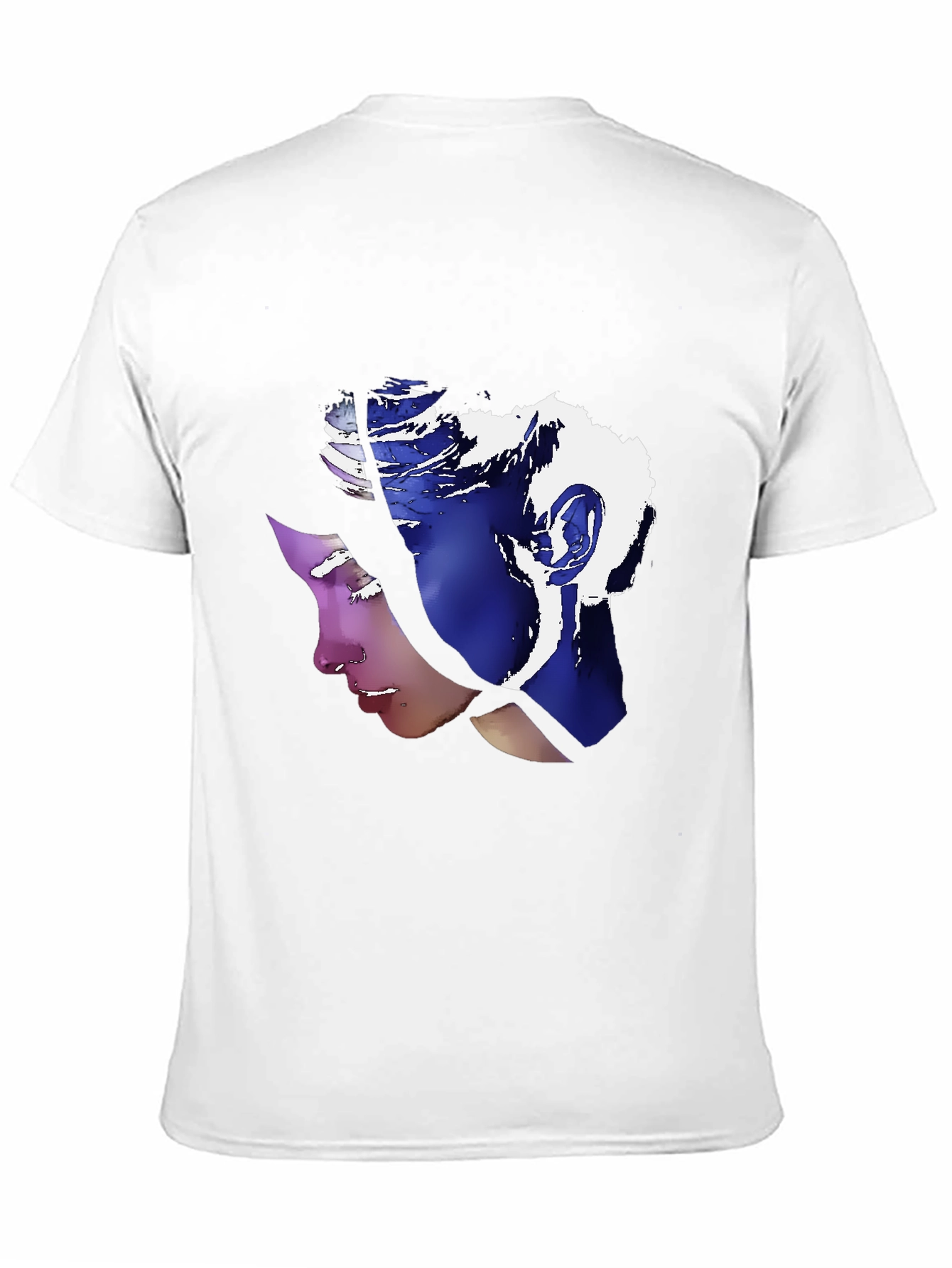 Abstract Portrait Graphic Tee - Stylish Unisex T-Shirt