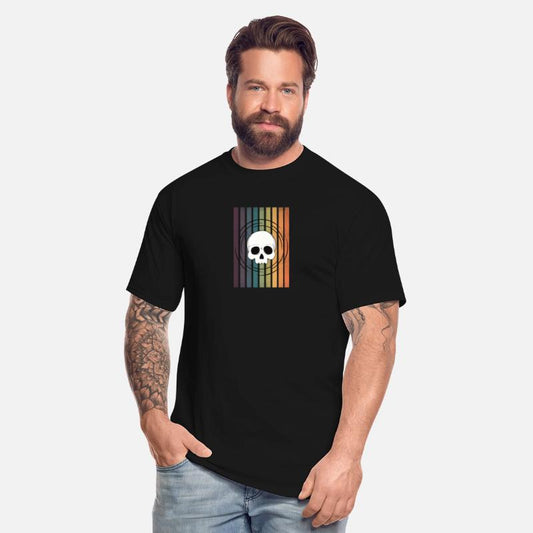 Faded Rainbow Skull Design