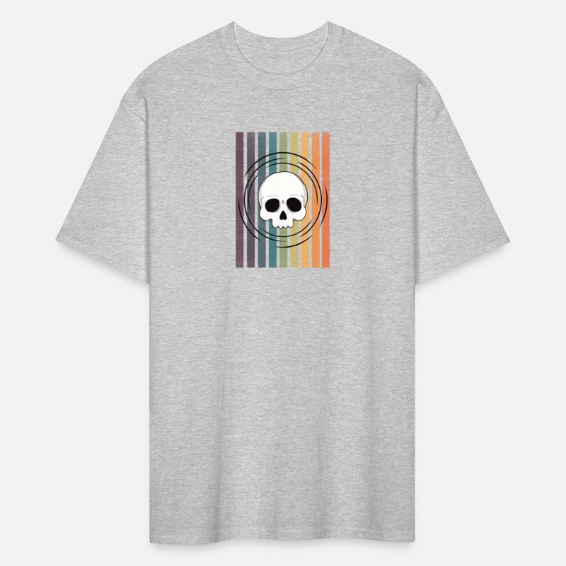 Faded Rainbow Skull Design