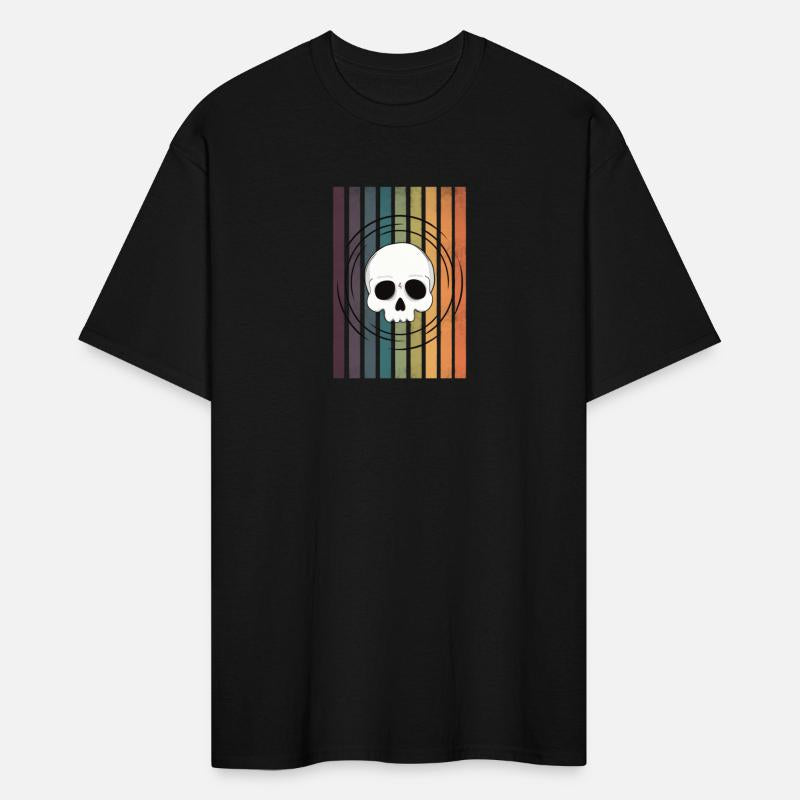 Faded Rainbow Skull Design