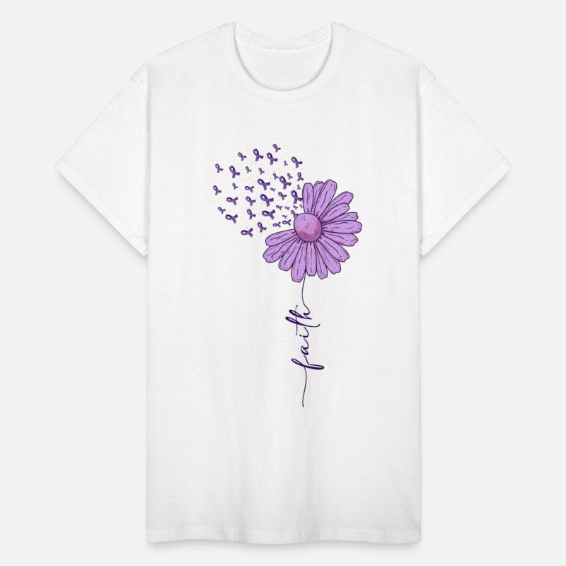 Faith Alzheimers Awareness Purple Daisy Warrior