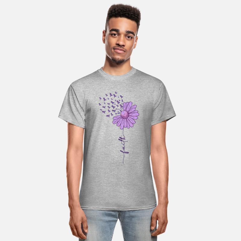 Faith Alzheimers Awareness Purple Daisy Warrior