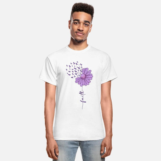 Faith Alzheimers Awareness Purple Daisy Warrior
