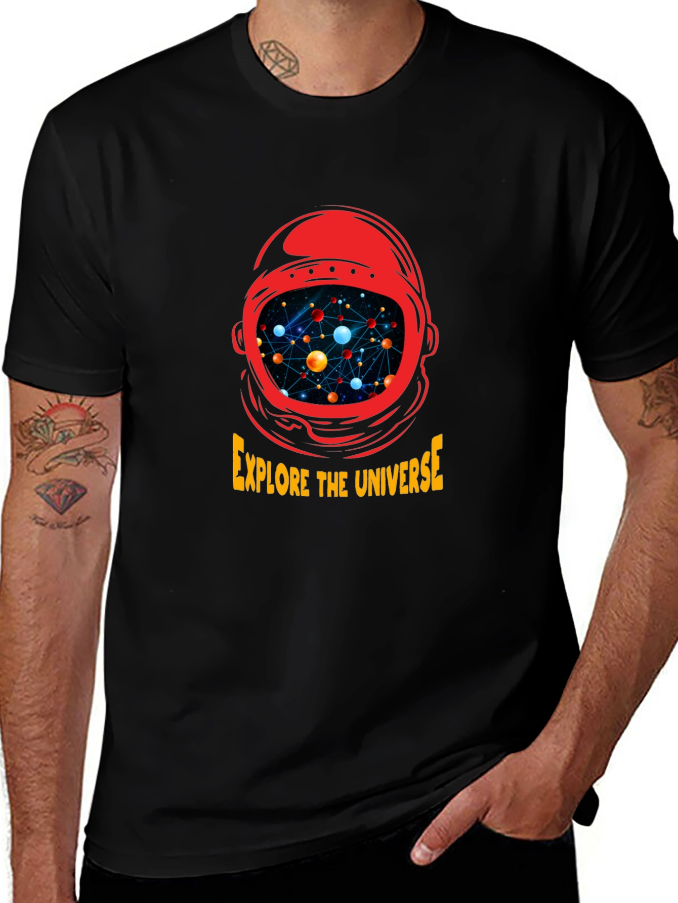 Explore The Universe Black T-Shirt