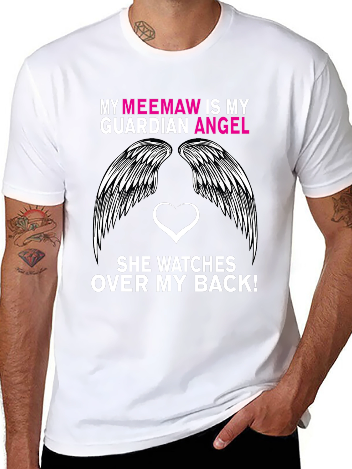 My Meemaw is My Guardian Angel T-Shirt