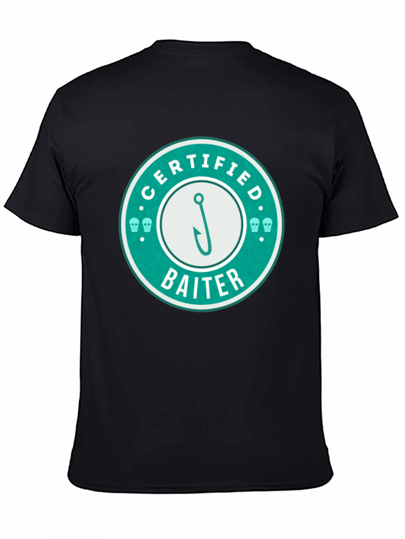 Certified Baiter Graphic Tee - Fishing Humor T-Shirt