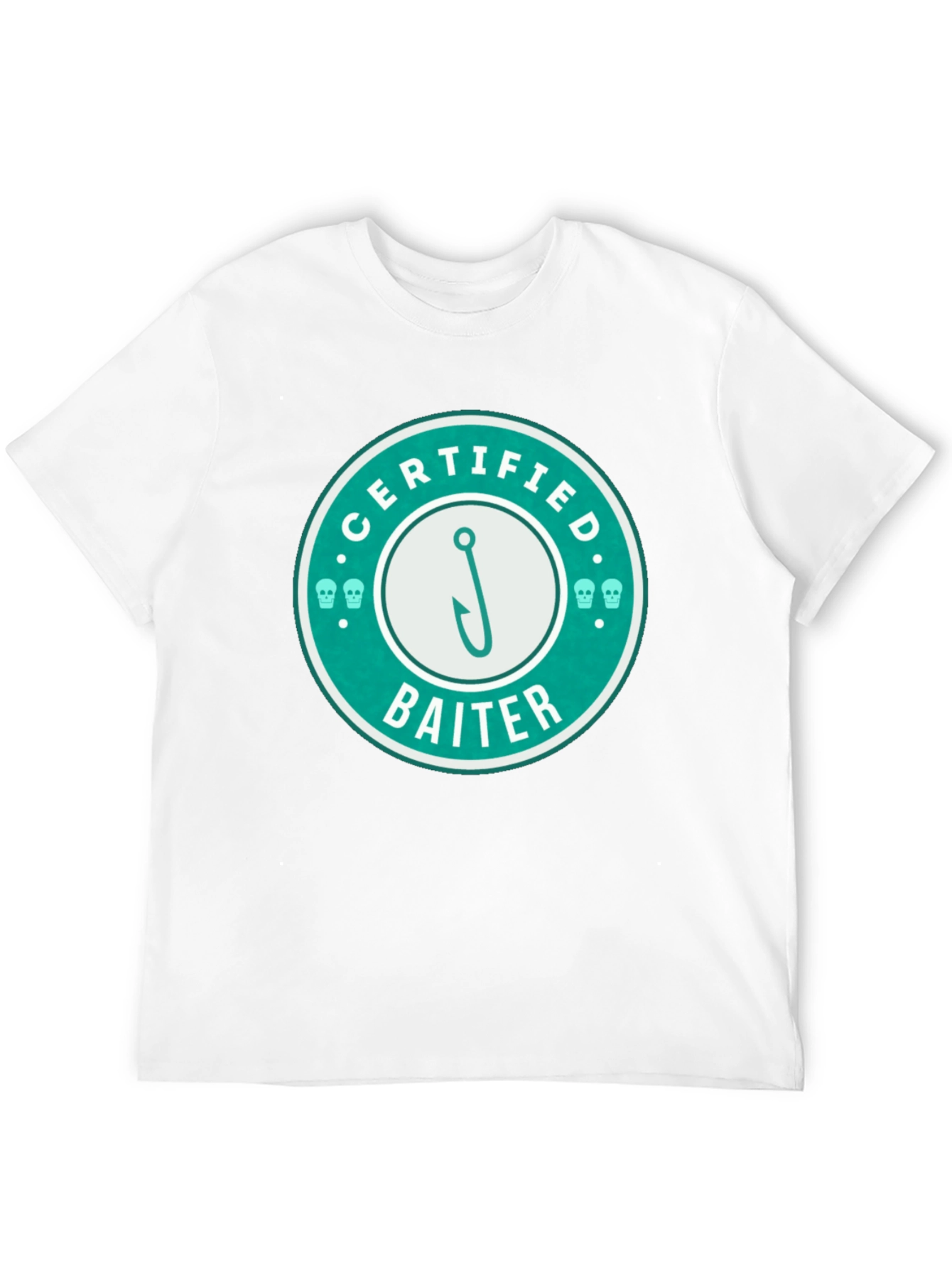 Certified Baiter Graphic Tee - Fishing Humor T-Shirt