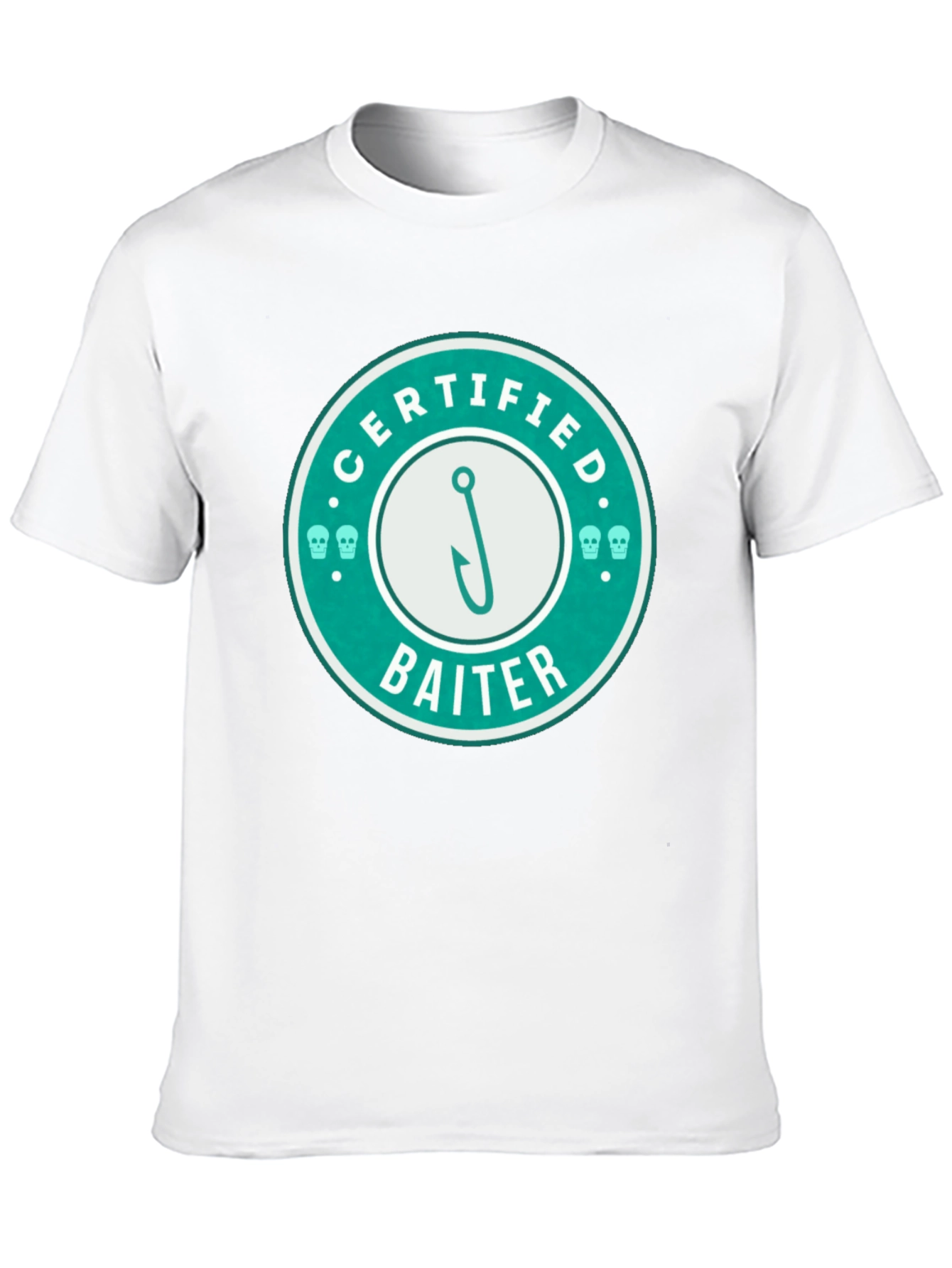 Certified Baiter Graphic Tee - Fishing Humor T-Shirt